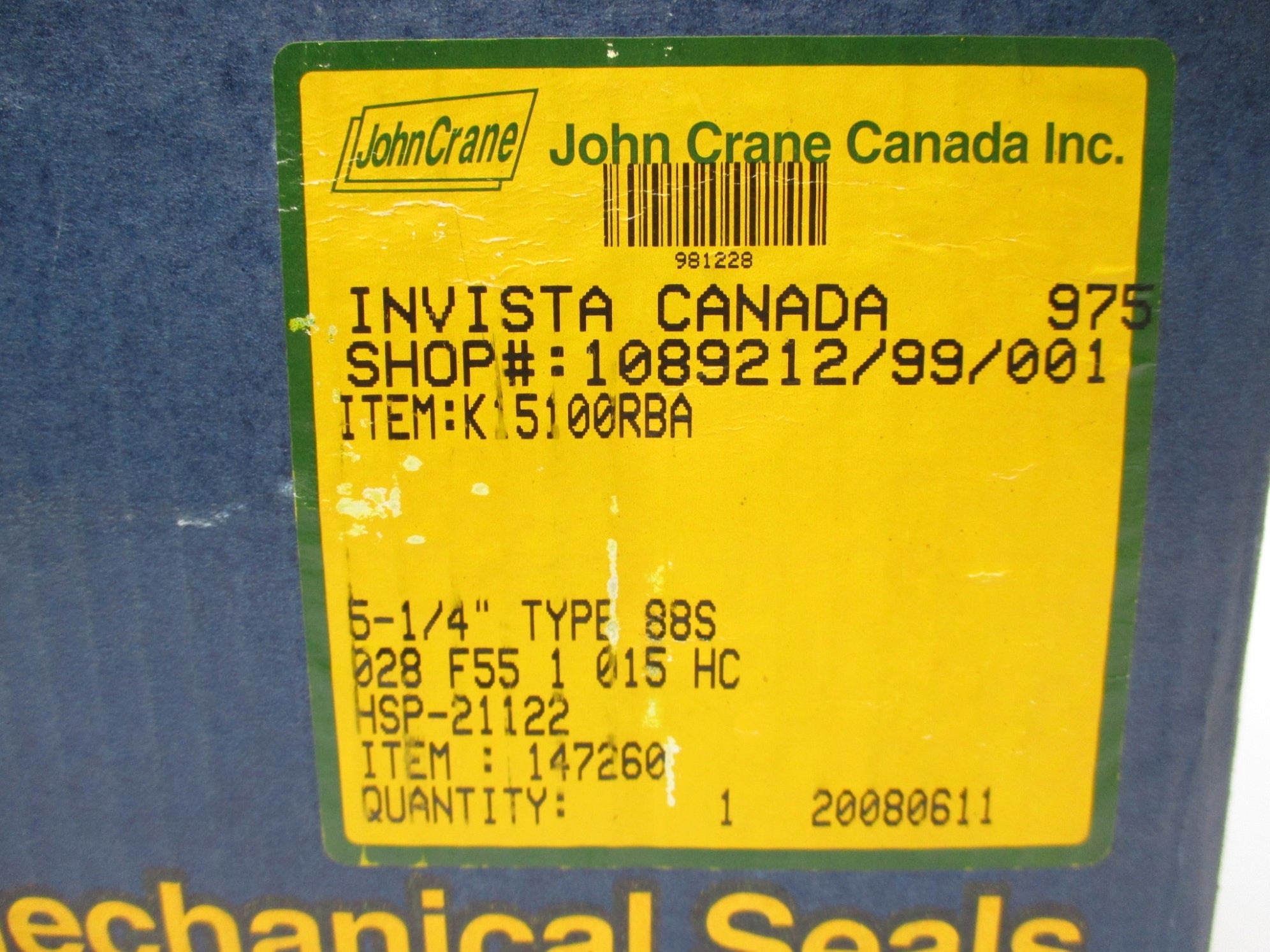JOHN CRANE HSP-21122 NSMP