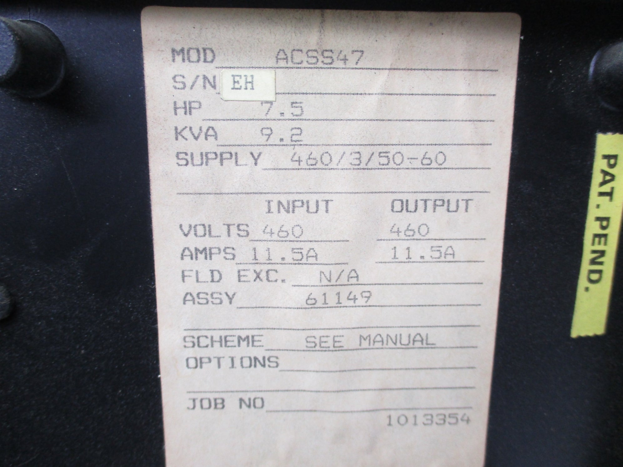 BOSTON GEAR ACSS47 UNMP
