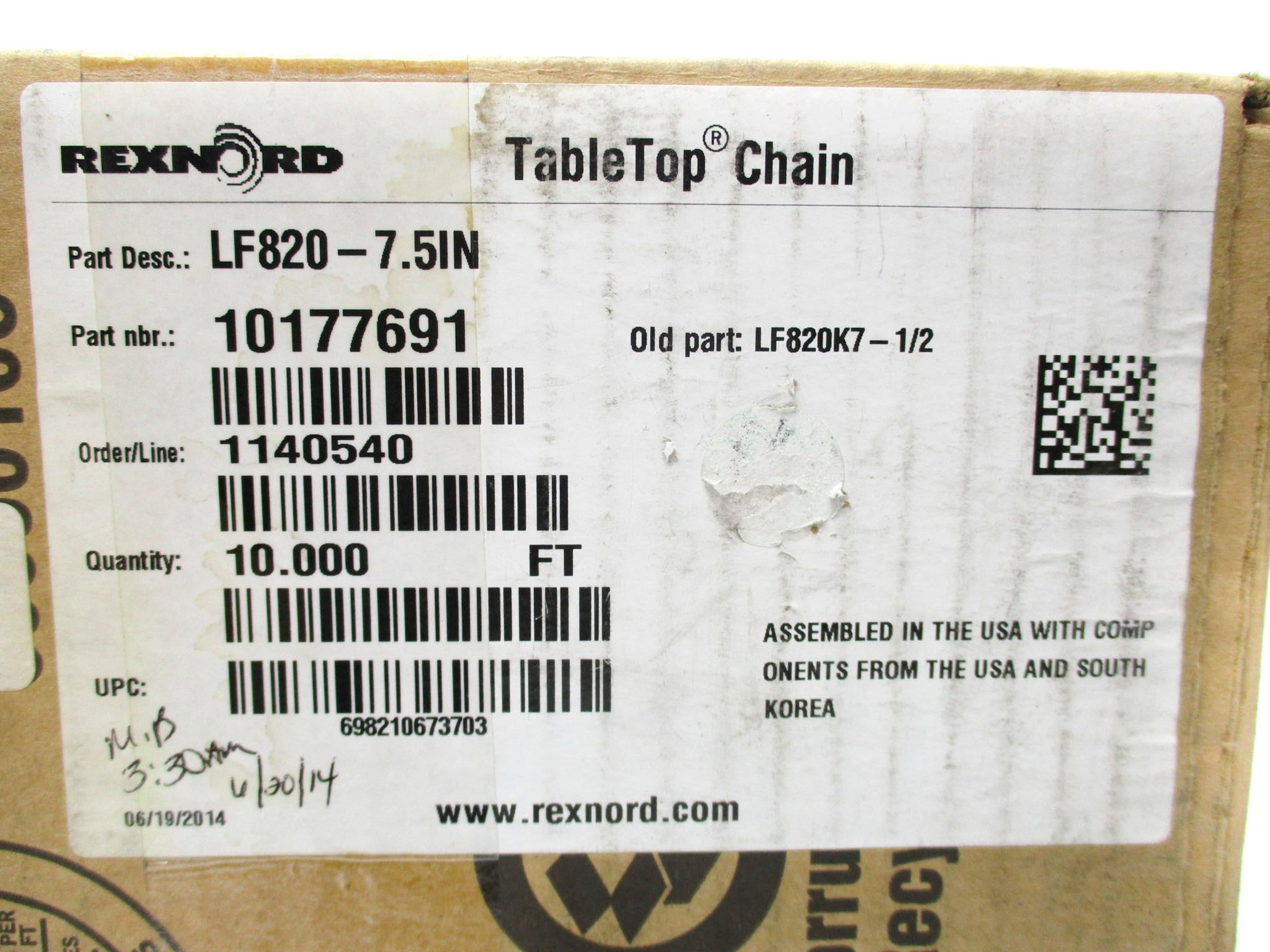 REXNORD 10177691 LF820-7.5IN NSMP