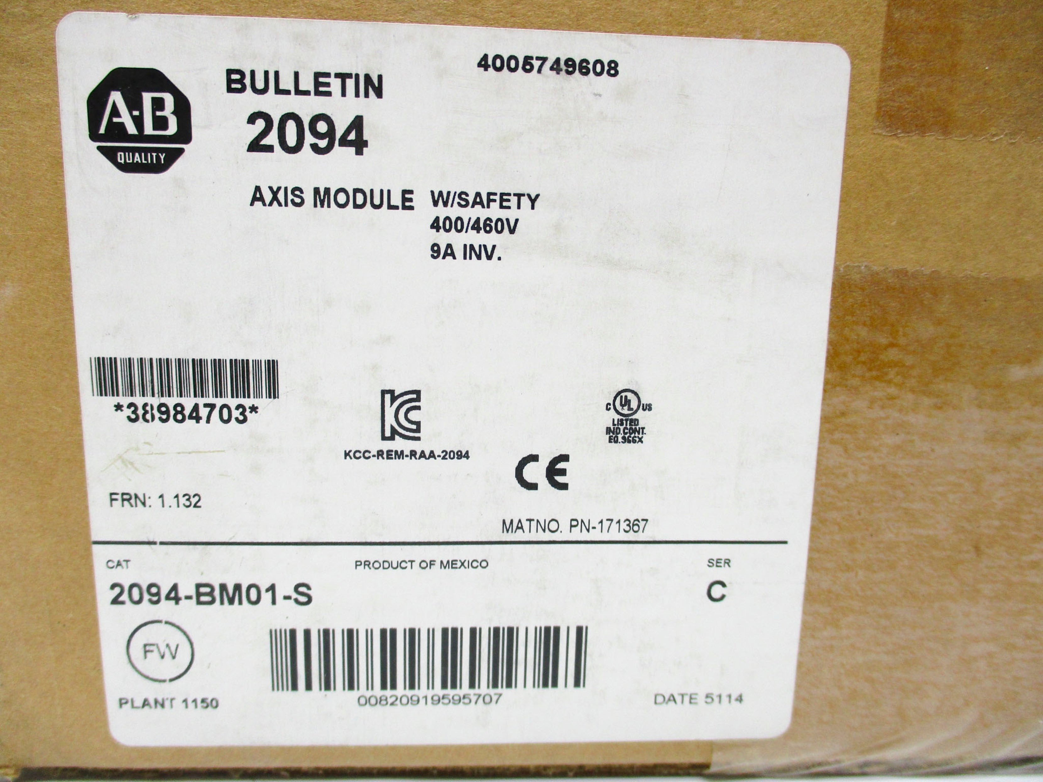 ALLEN BRADLEY 2094-BM01-S SER. C NSMP
