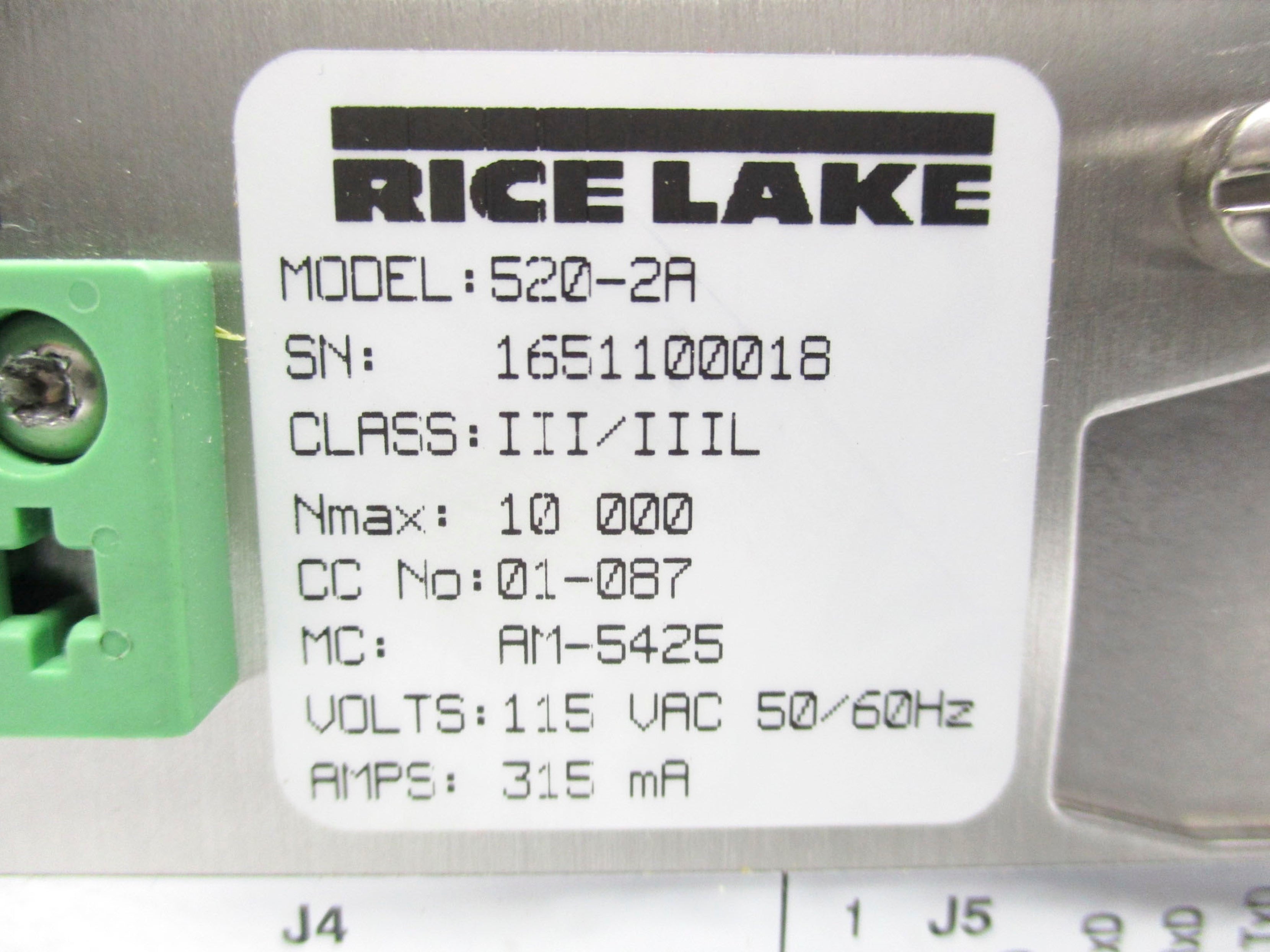 RICE LAKE 520-2A NSNP