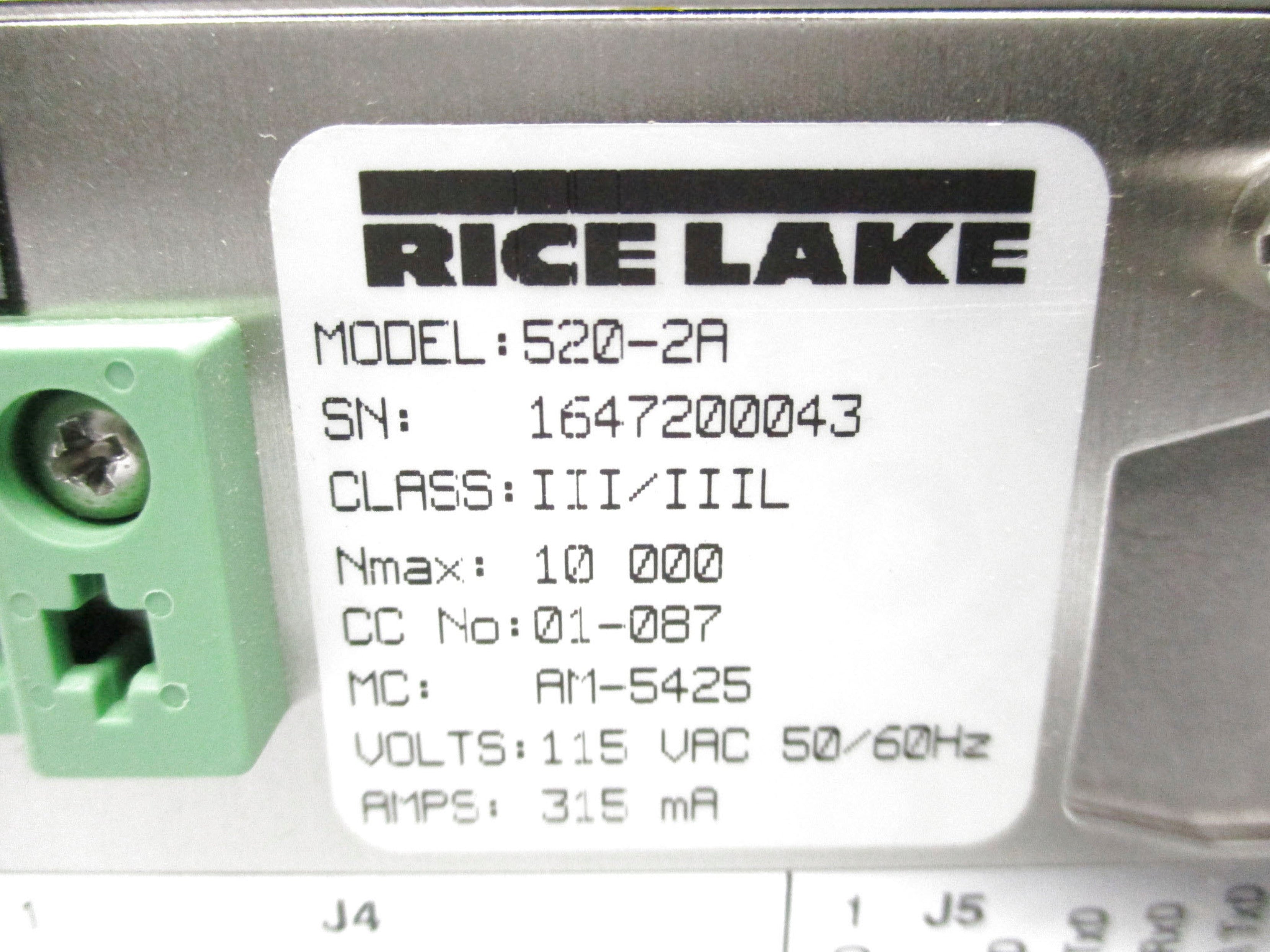 RICE LAKE 520-2A UNMP
