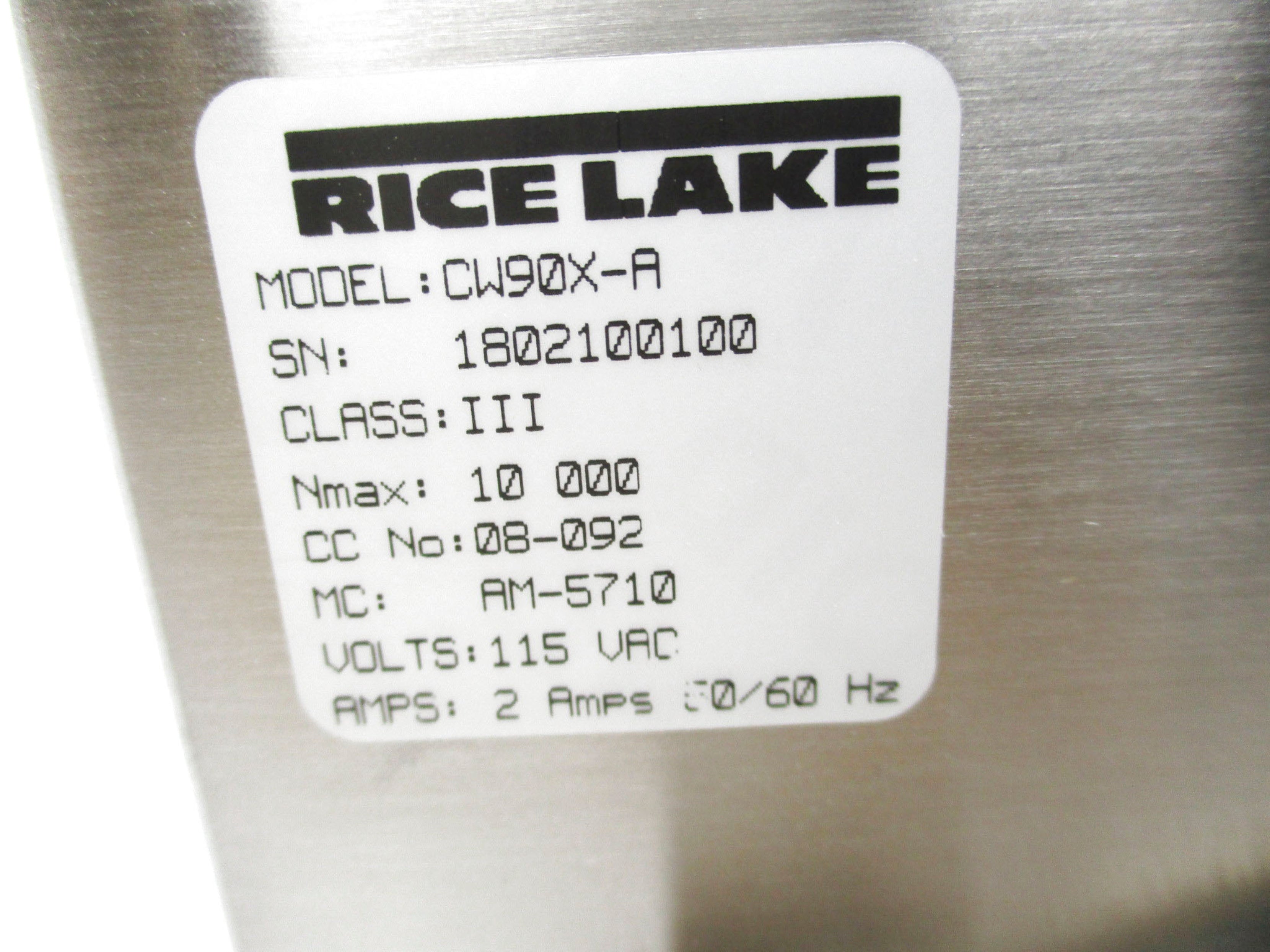 RICE LAKE CW90X-A NSNP