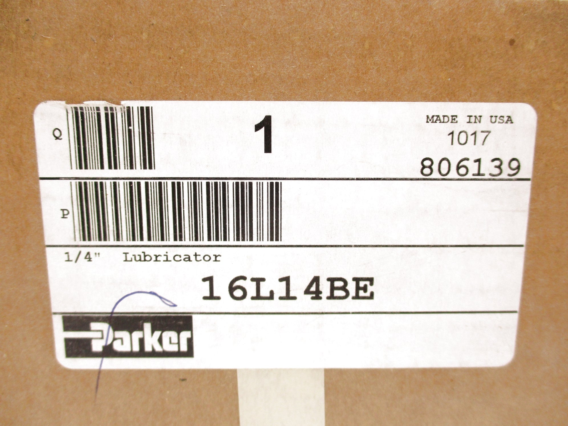 PARKER 16L14BE 1/4" NSFS