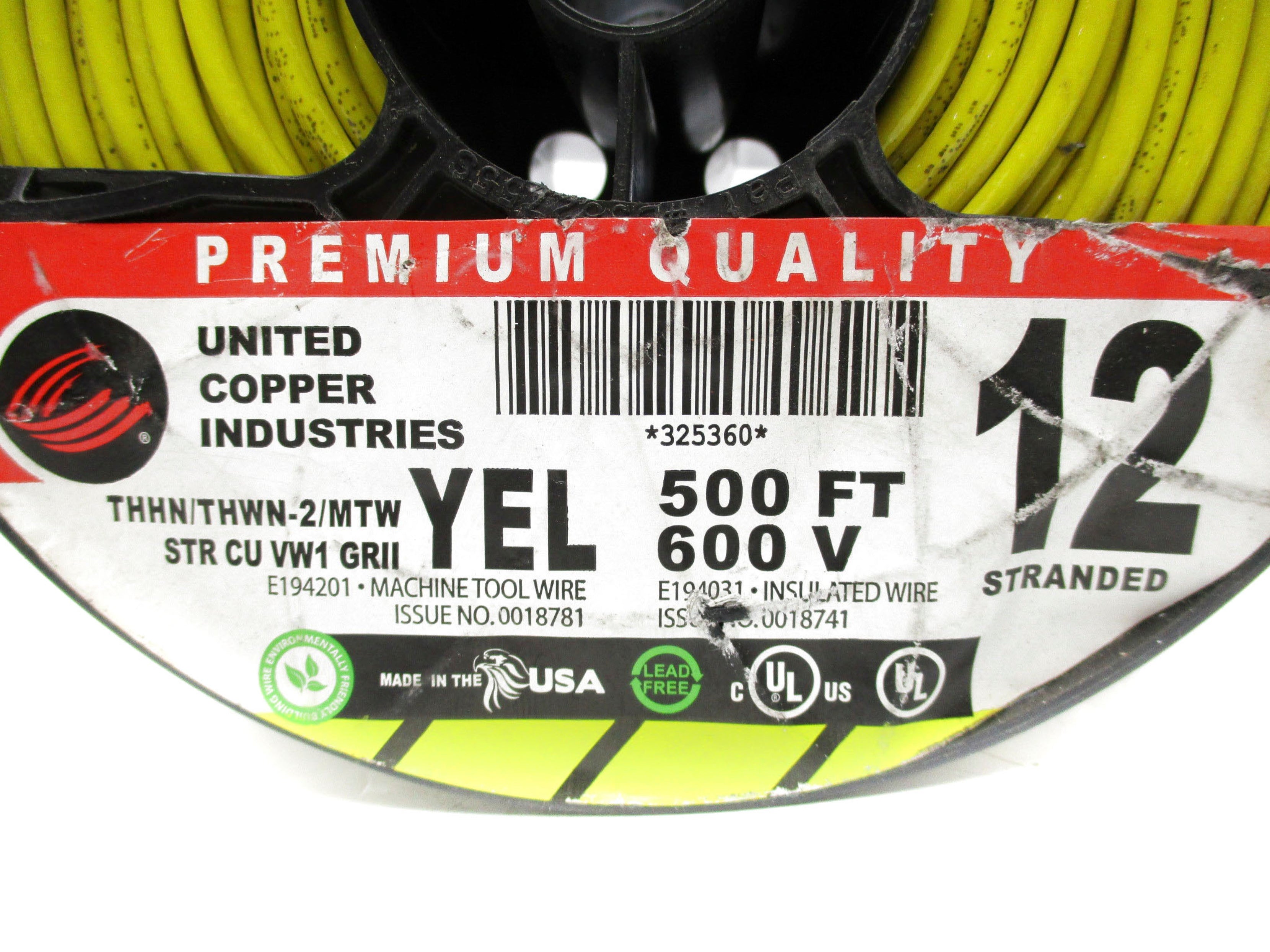 UNITED COPPER INDUSTRIES E194201 (YELLOW) NSFS