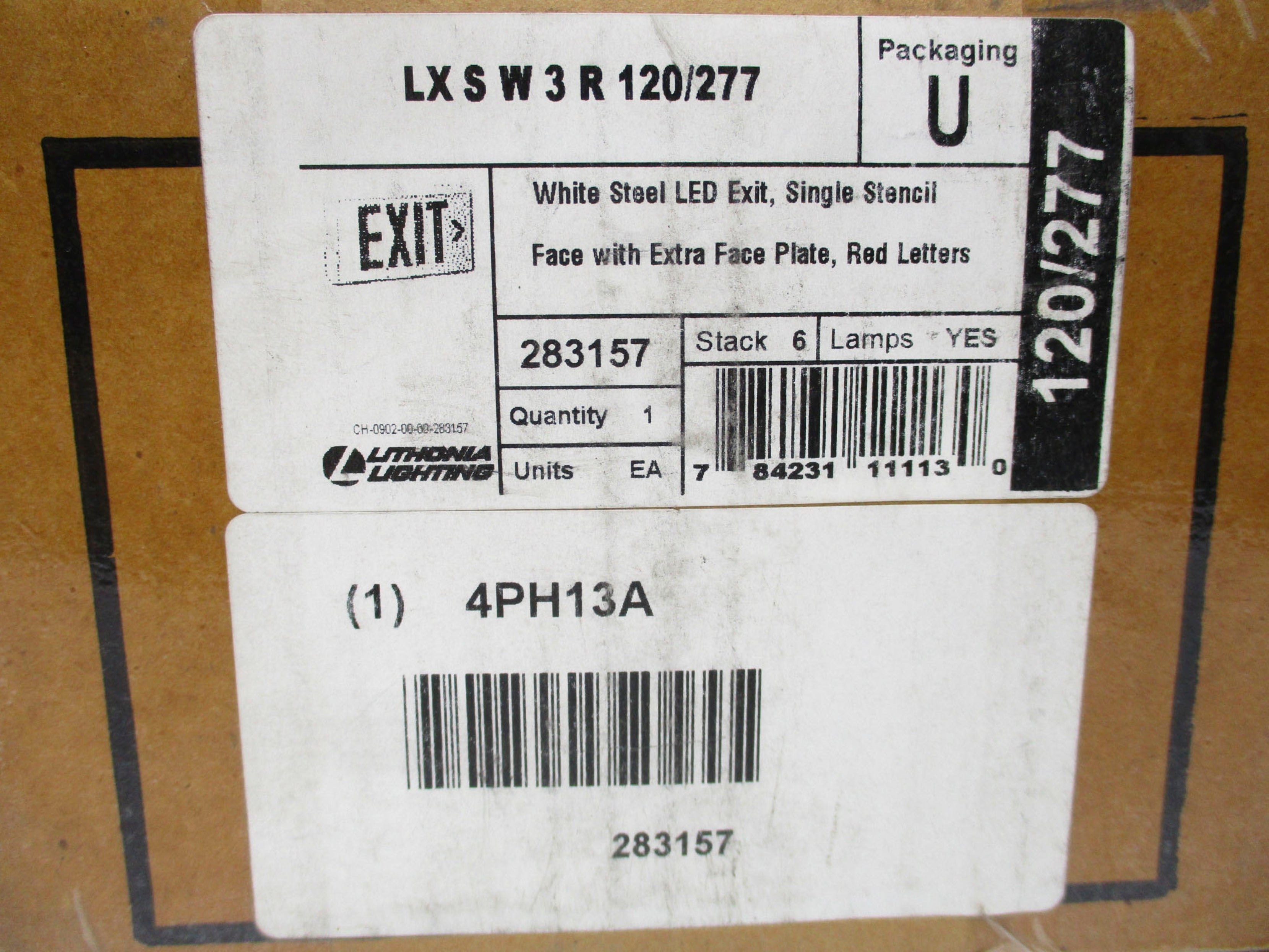 LITHONIA LX S W 3 R 120/277 NSMP