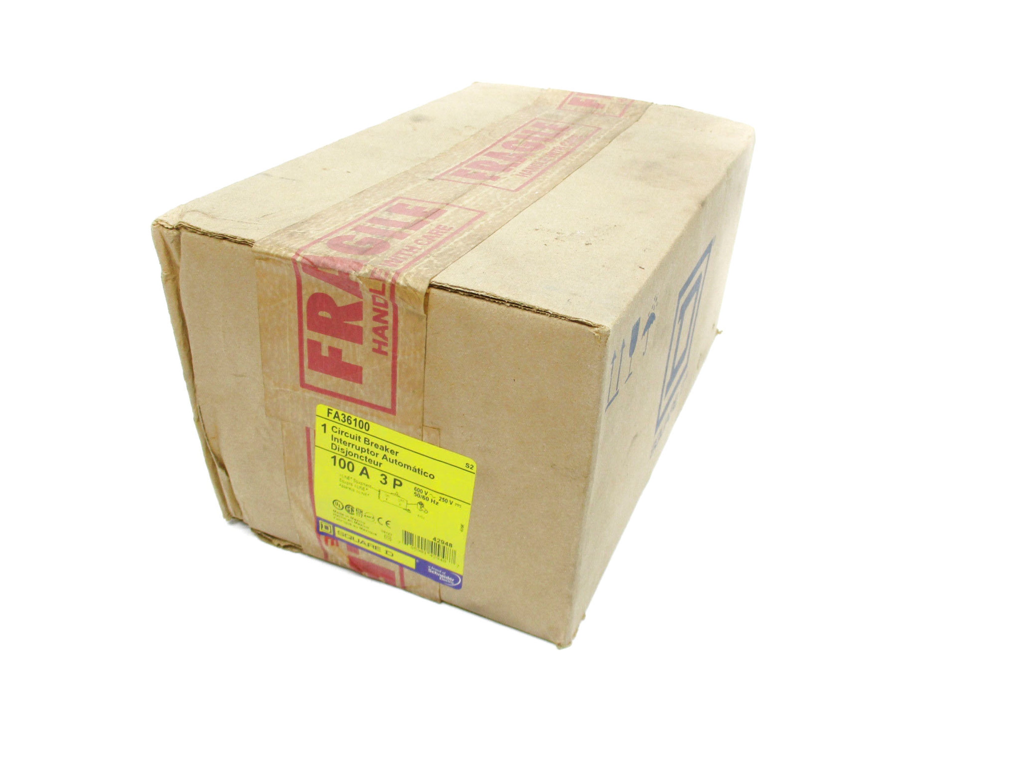 SQUARE D FA36100 SER. S2 100A 600V NSFS