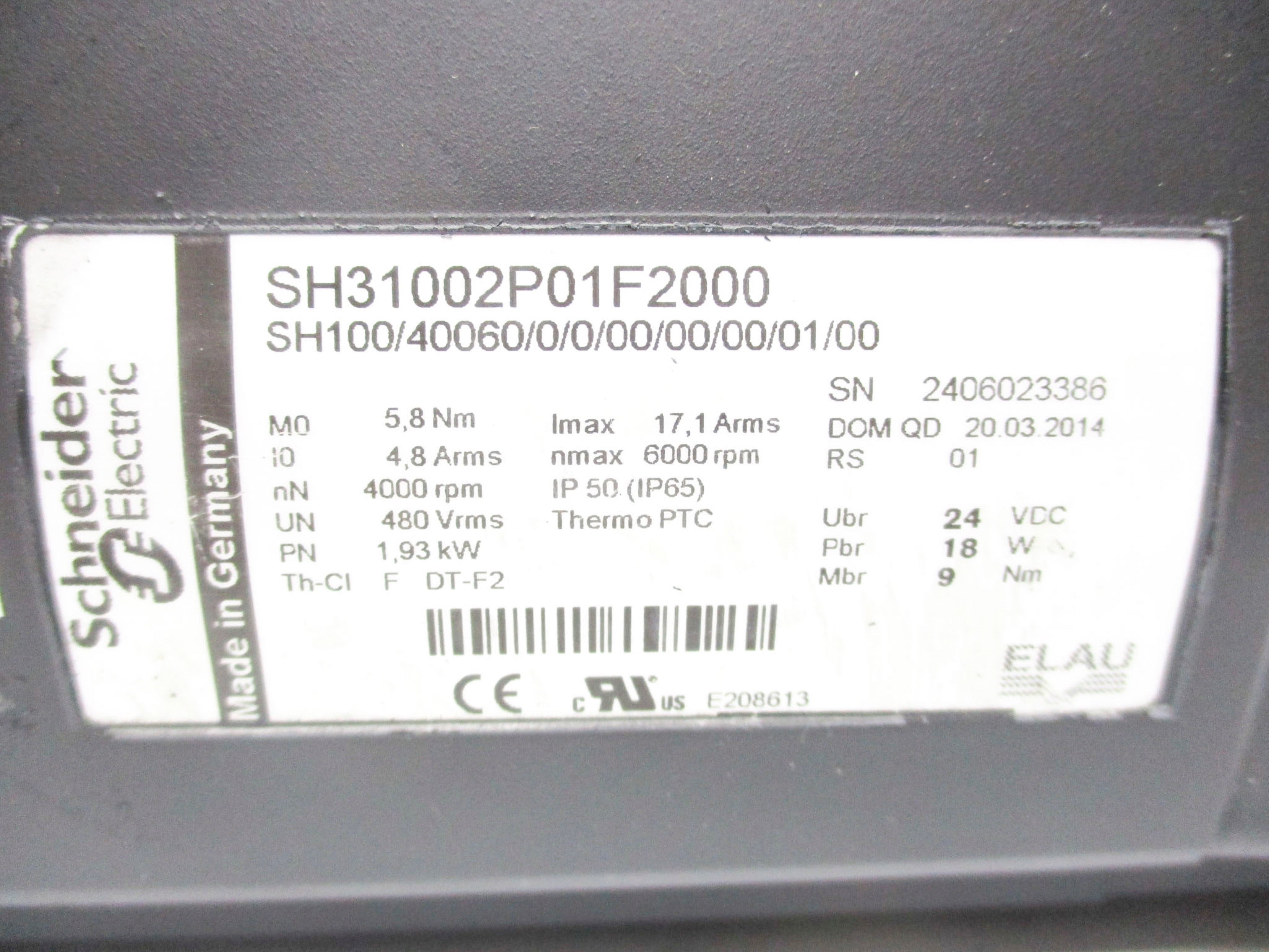 SCHNEIDER SH31002P01F2000 NSNP