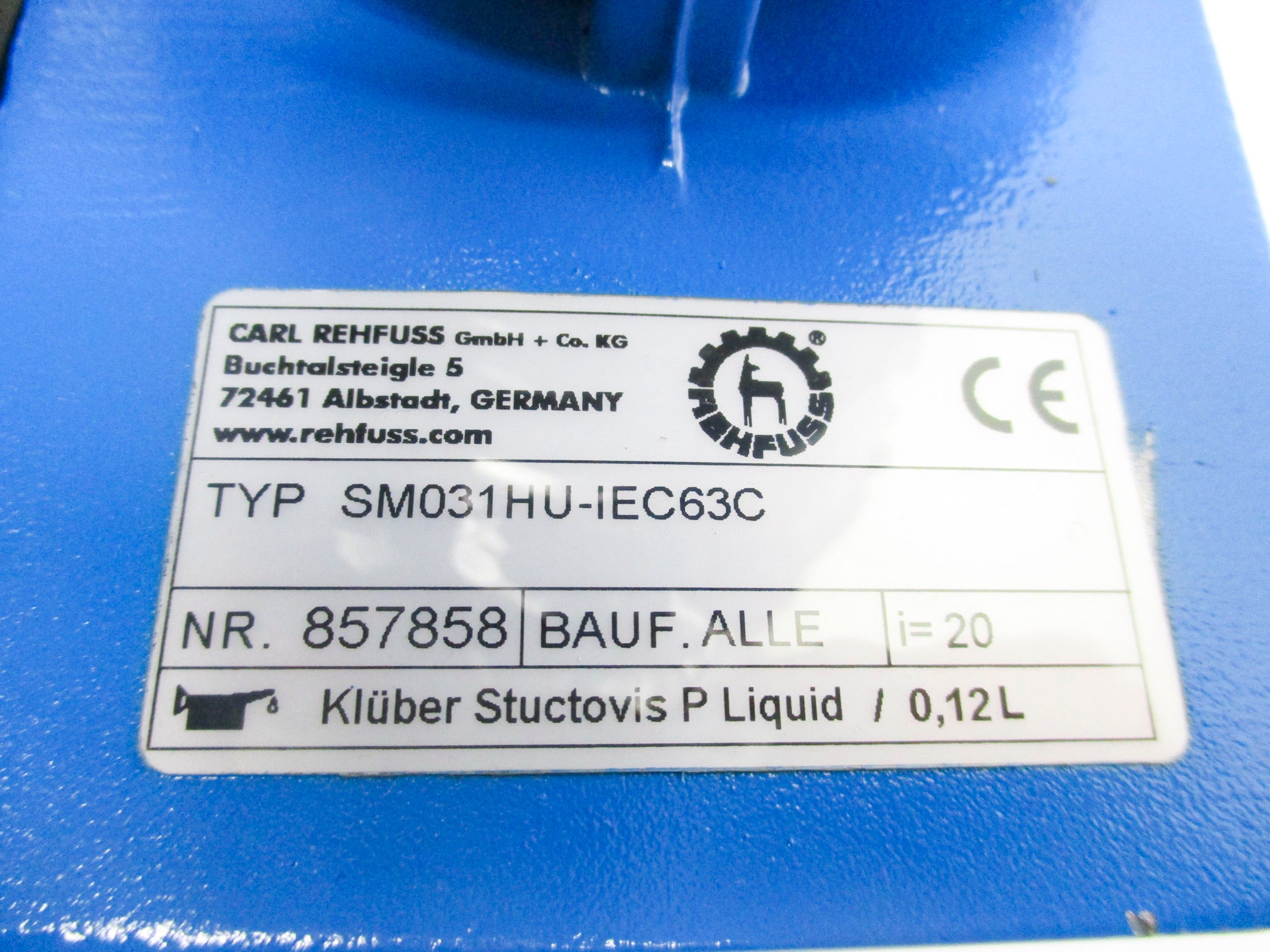 CARL REHFUSS SM031HU-IEC63C NSNP
