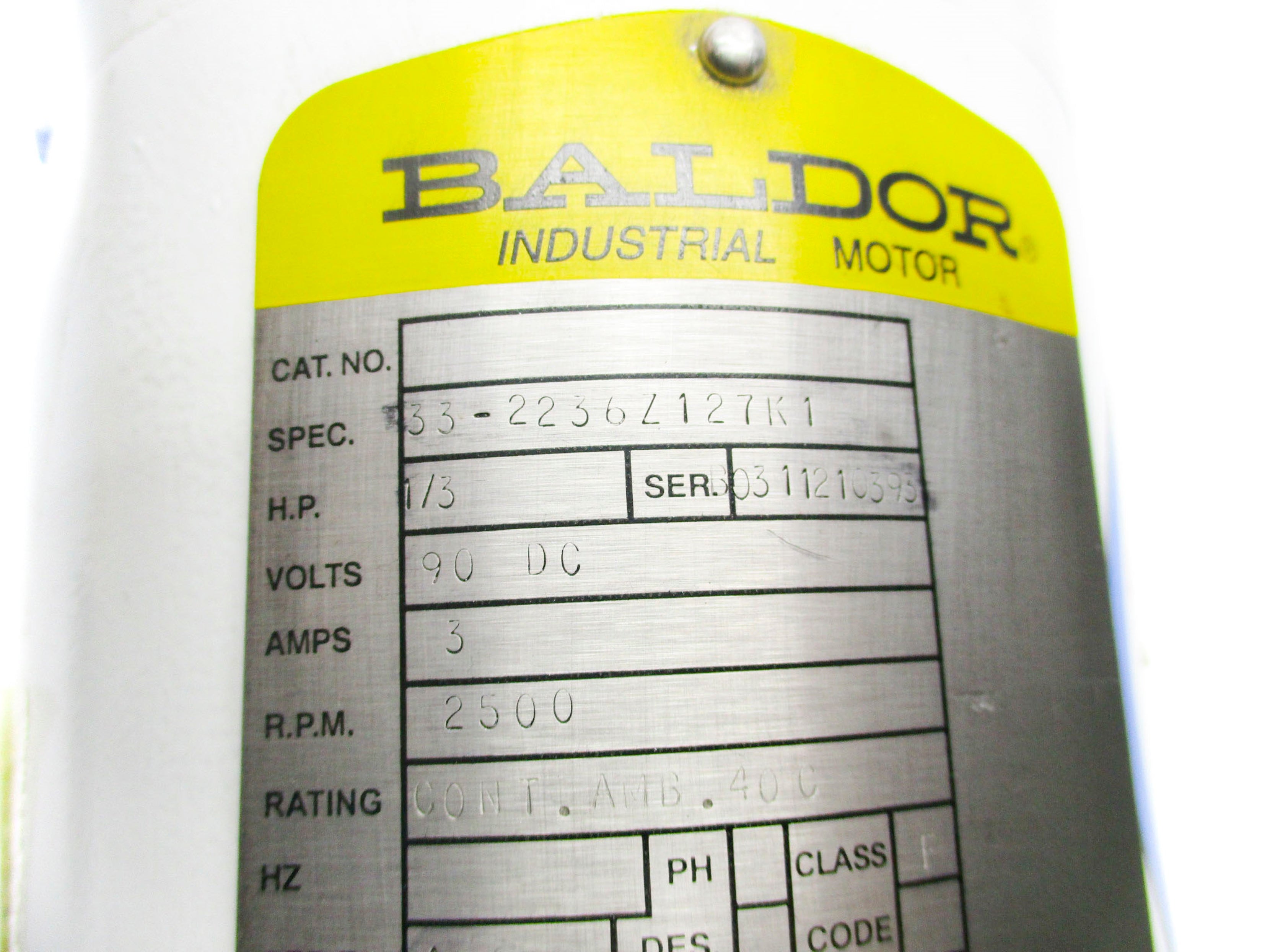 BALDOR 33-2236Z127K1 NSNP