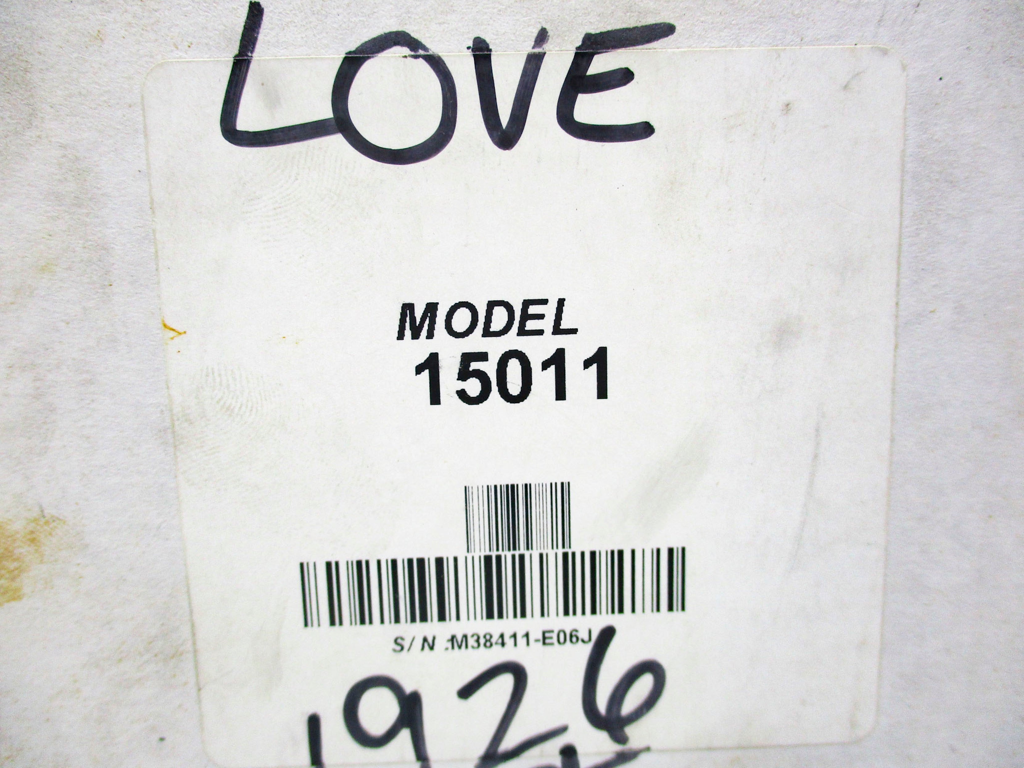 LOVE CONTROLS 15011 NSMP
