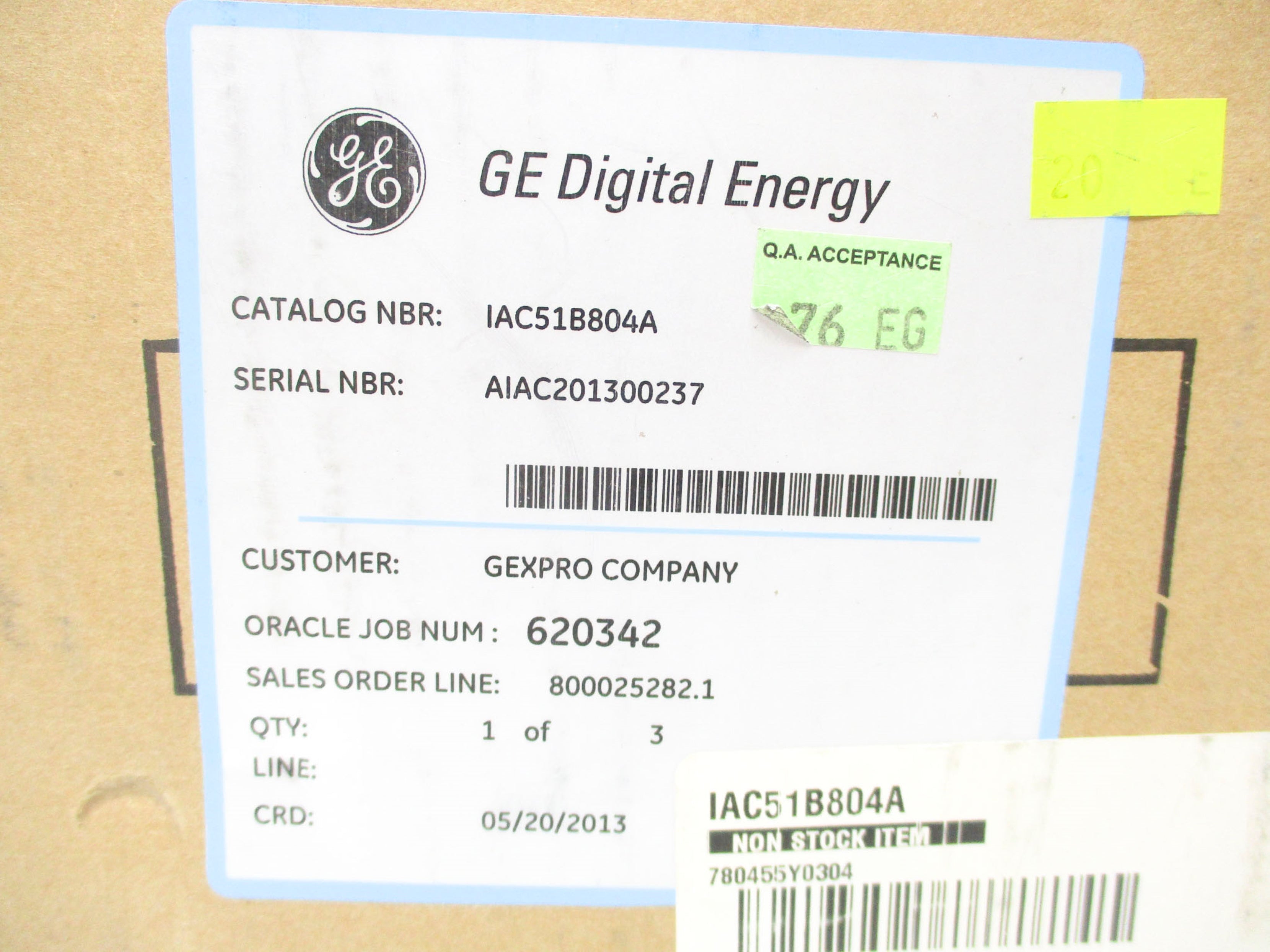 GENERAL ELECTRIC IAC51B804A NSMP