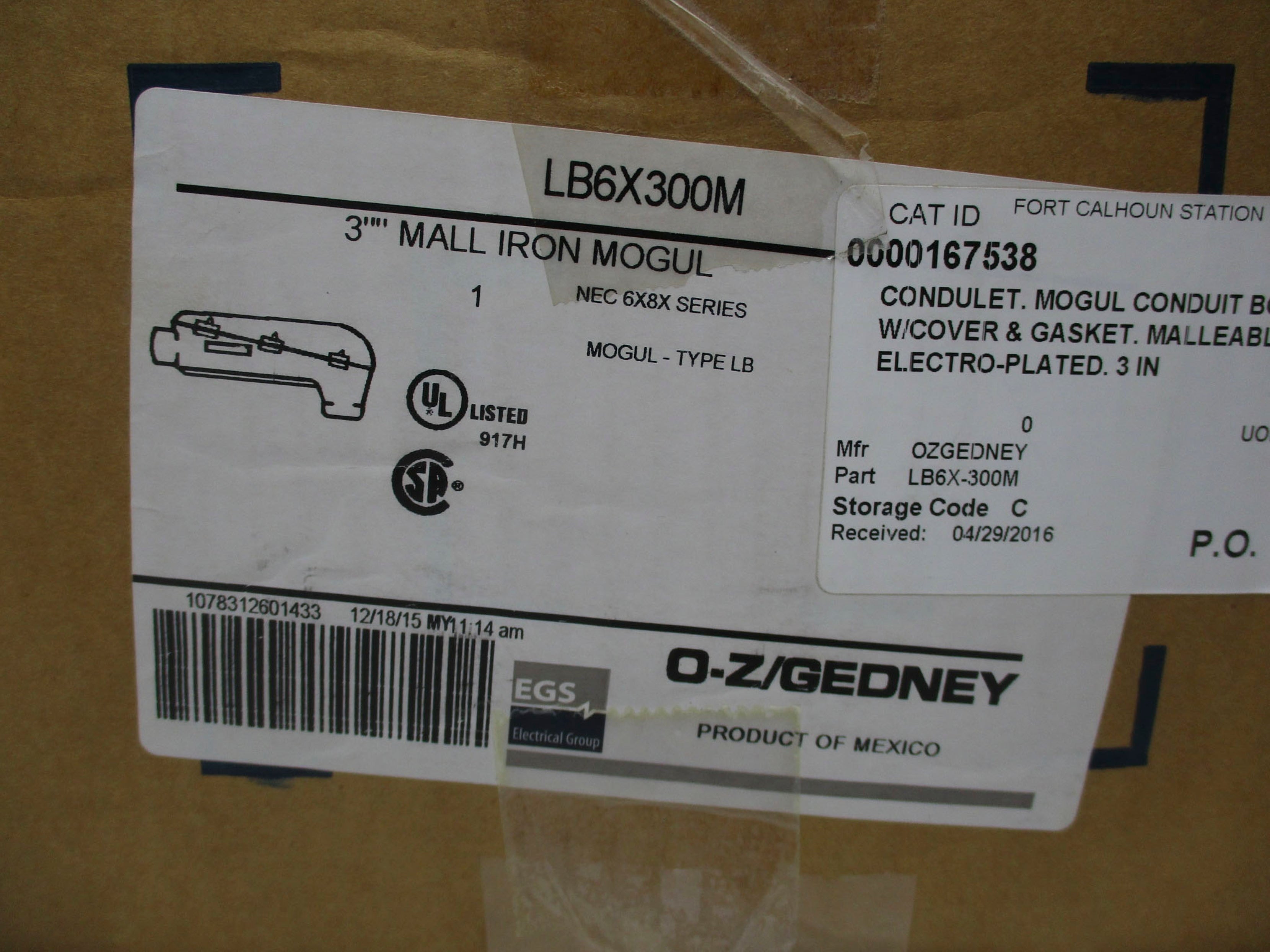 EGS LB6X300M NSMP