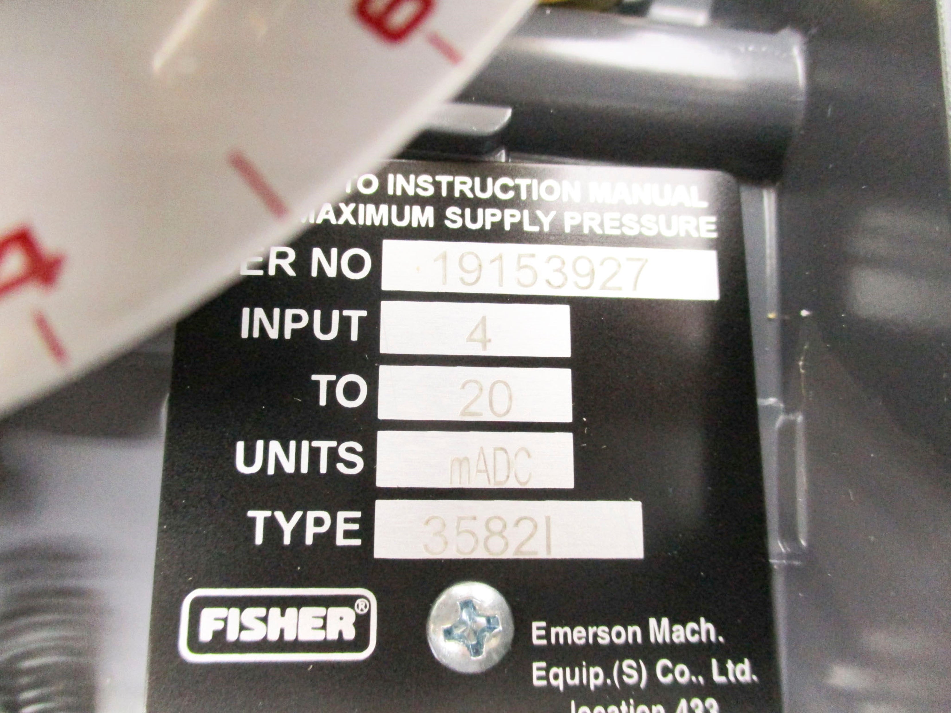 FISHER 3582-288-19828 NSMP