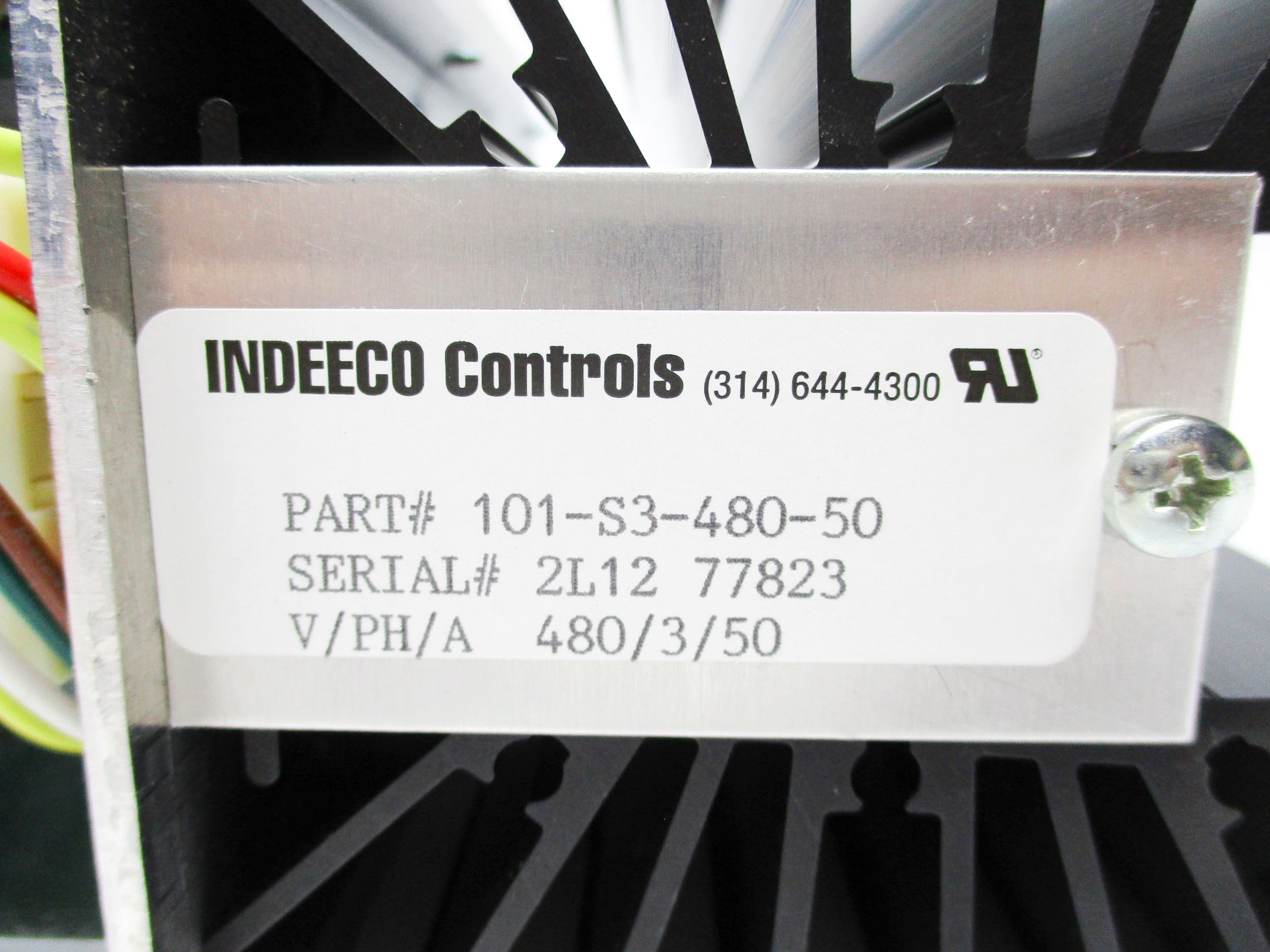 INDEECO CONTROLS 101-S3-480-50 NSNP