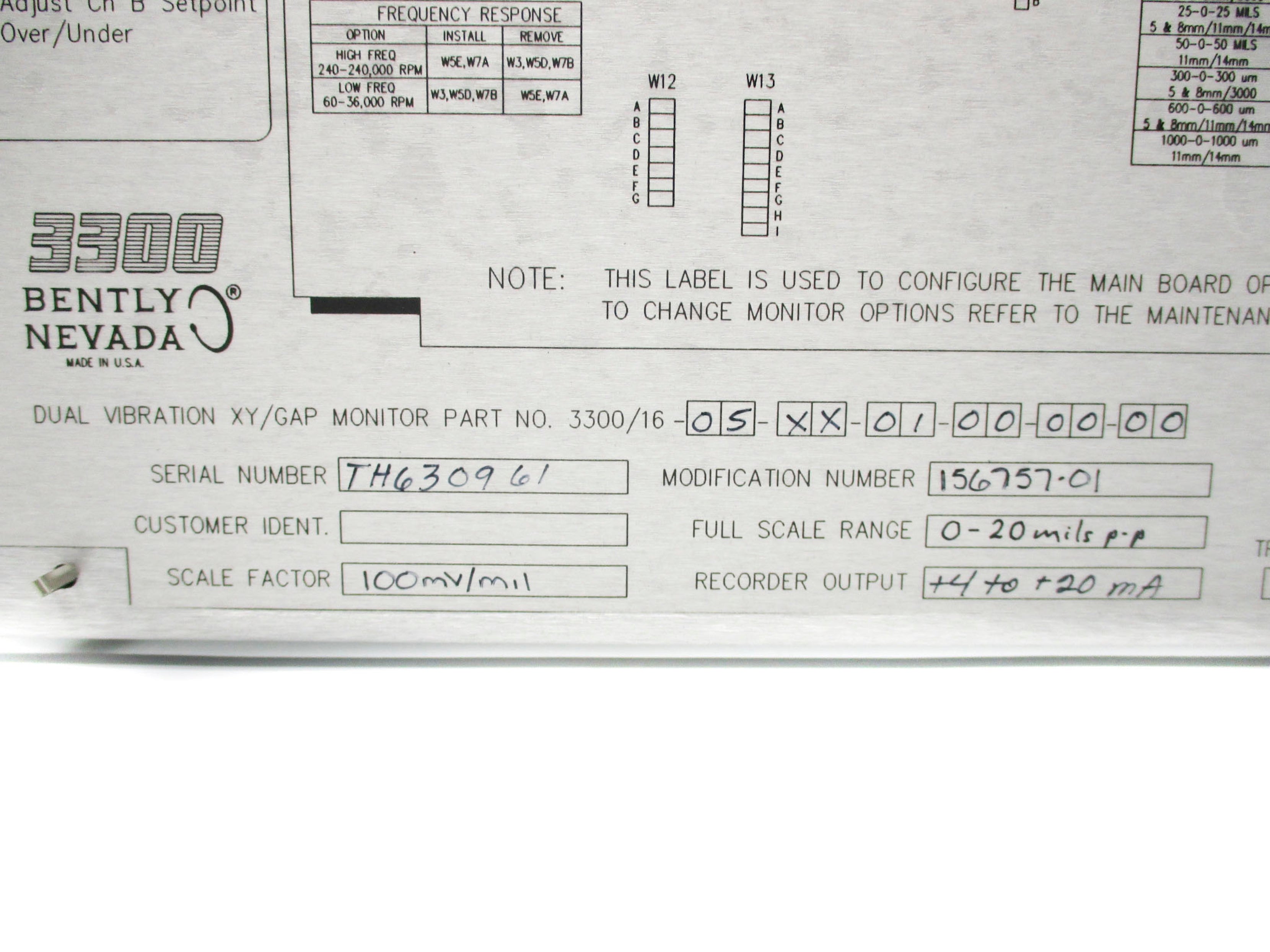 BENTLY 3300/16-02-XX-01-00-00-00 NSMP
