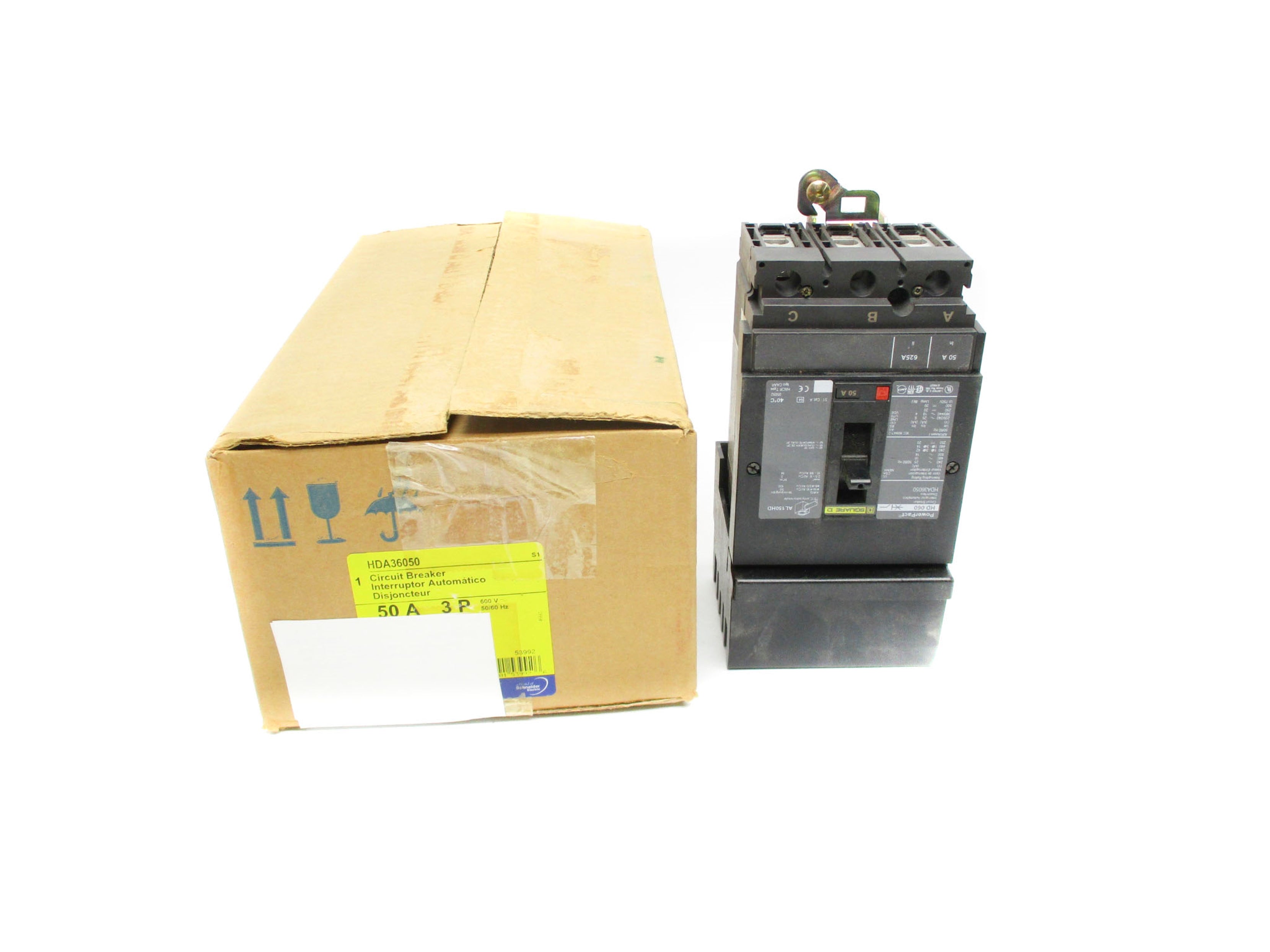 SQUARE D HDA36050 SER. S1 50A 600V NSMP