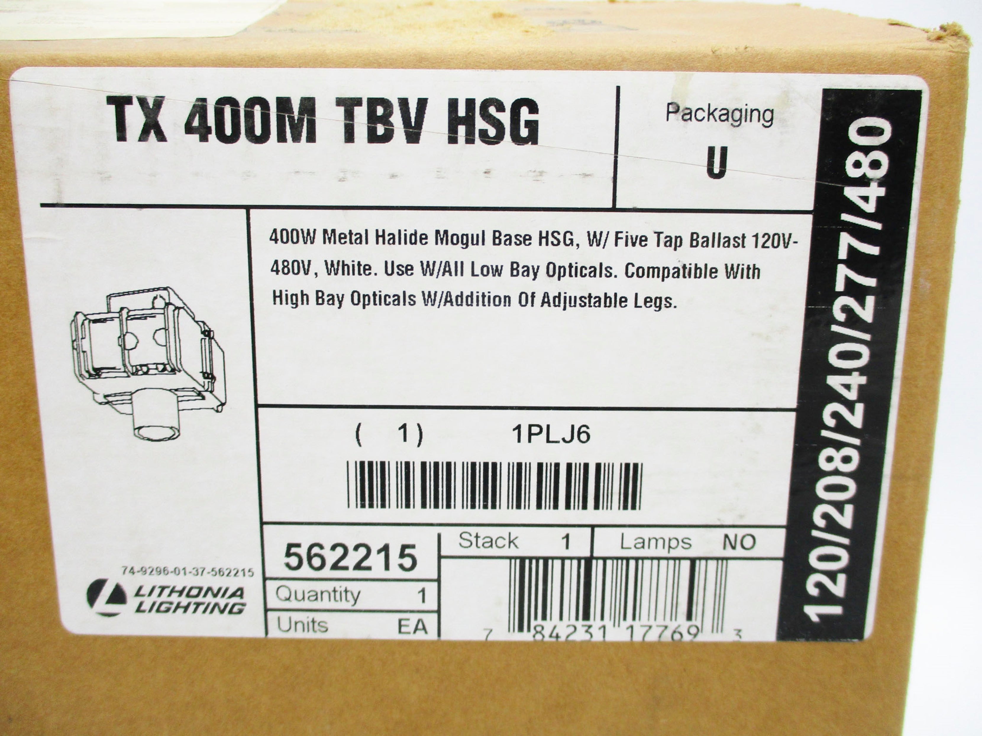 LITHONIA LIGHTING TX400MTBVHSG NSMP