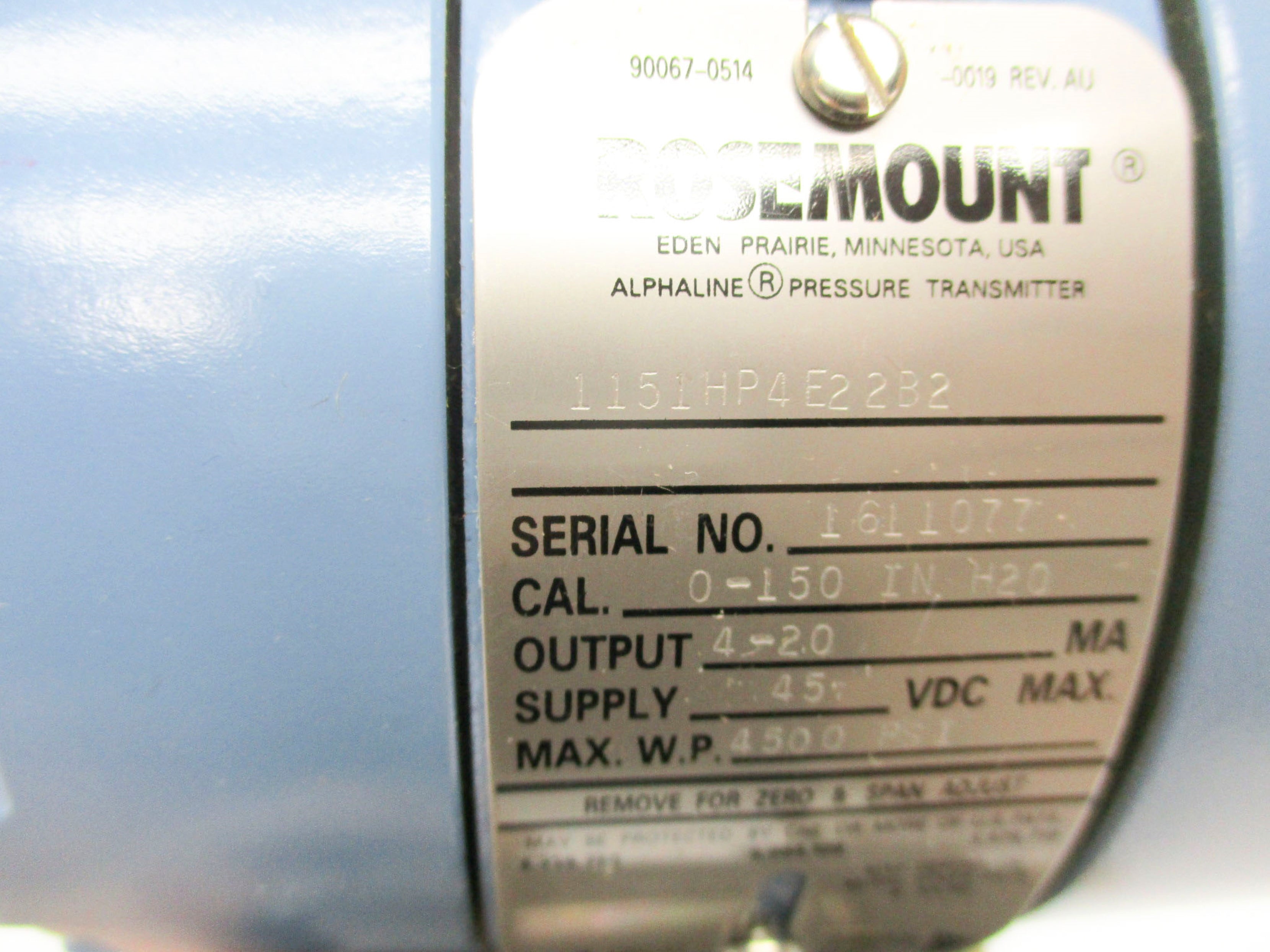 ROSEMOUNT 1151HP4E22B2 NSMP