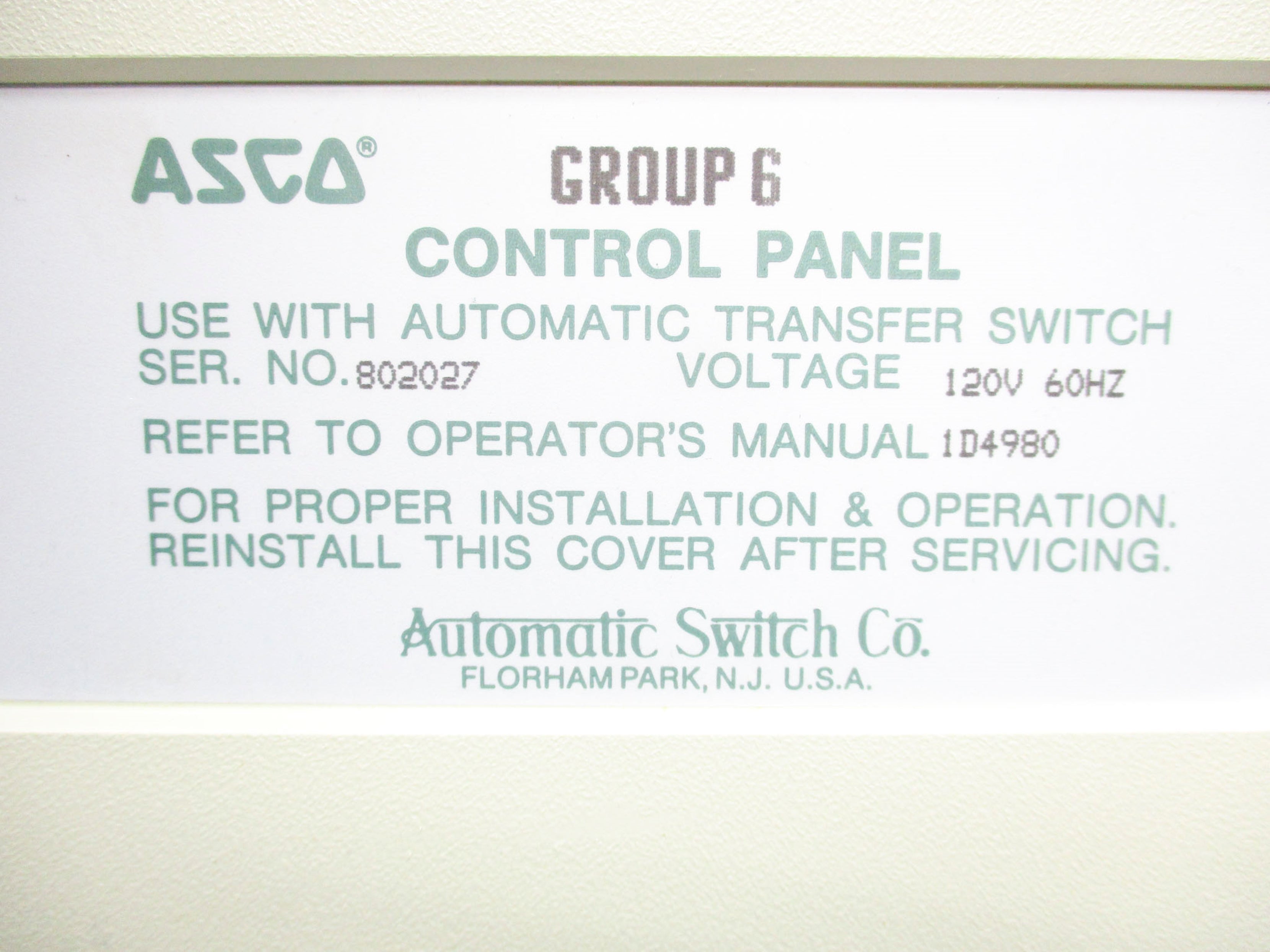 ASCO GROUP 6 NSNP