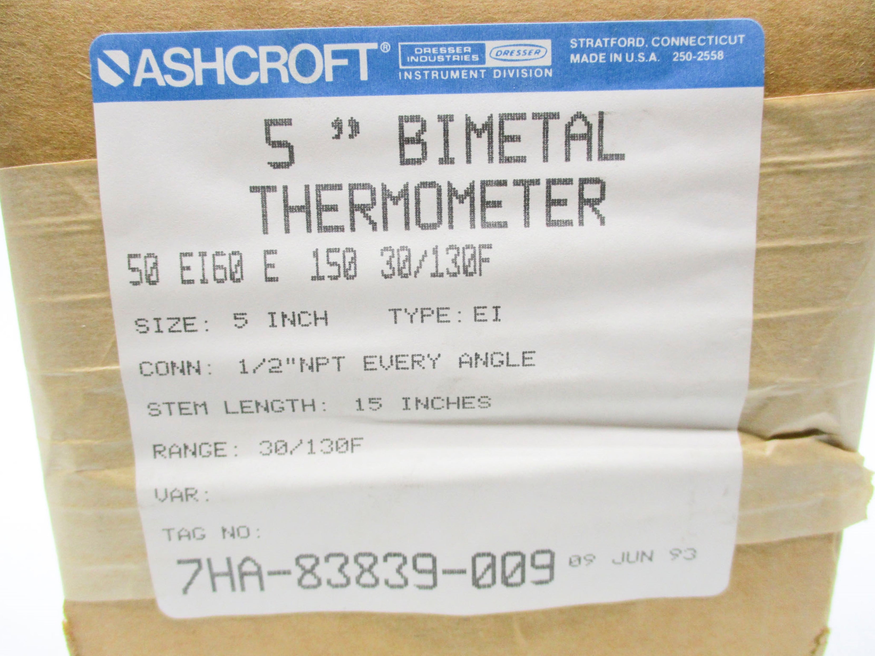ASHCROFT 50EI60150 NSMP