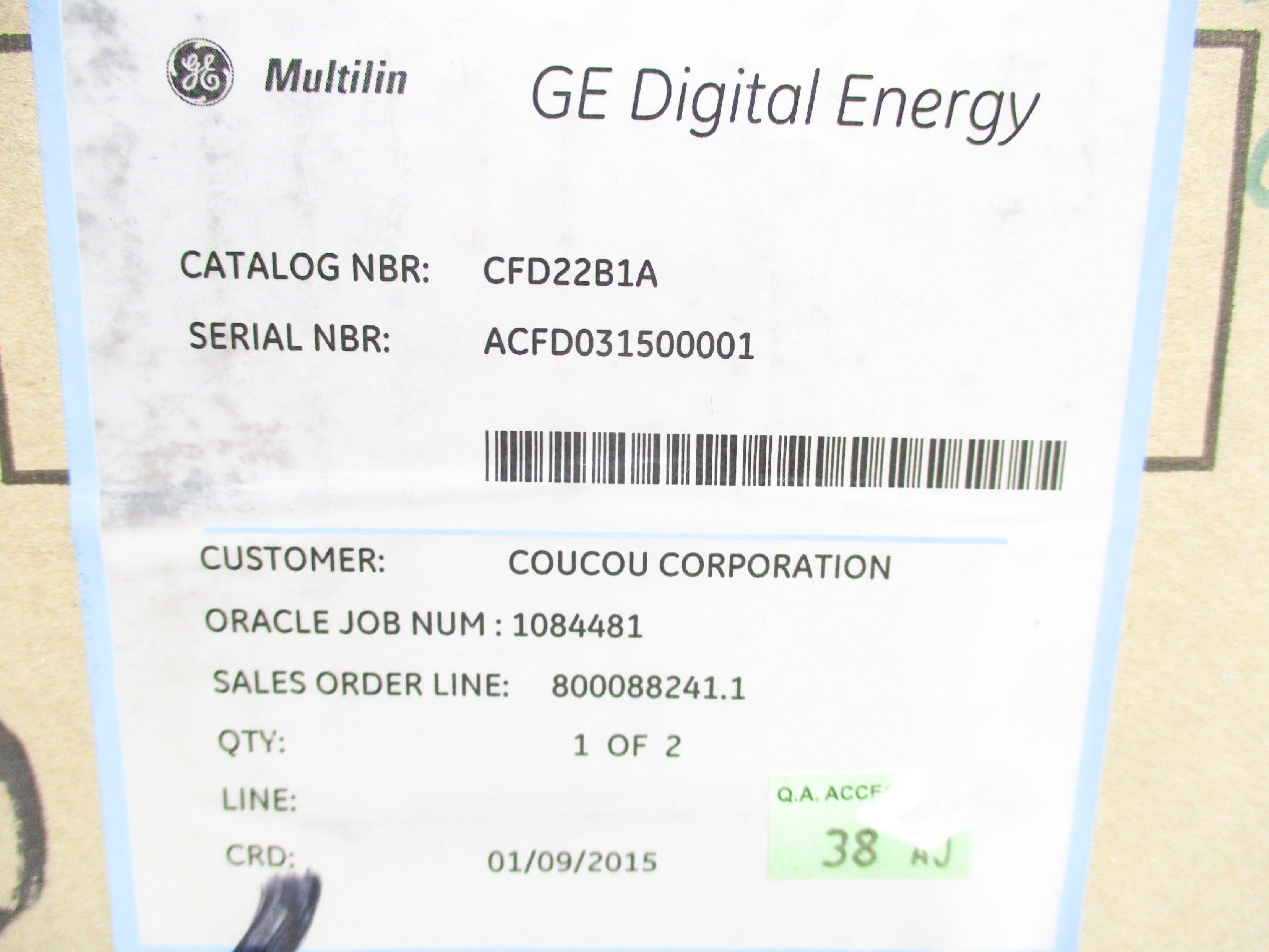GENERAL ELECTRIC CFD22B1A NSMP