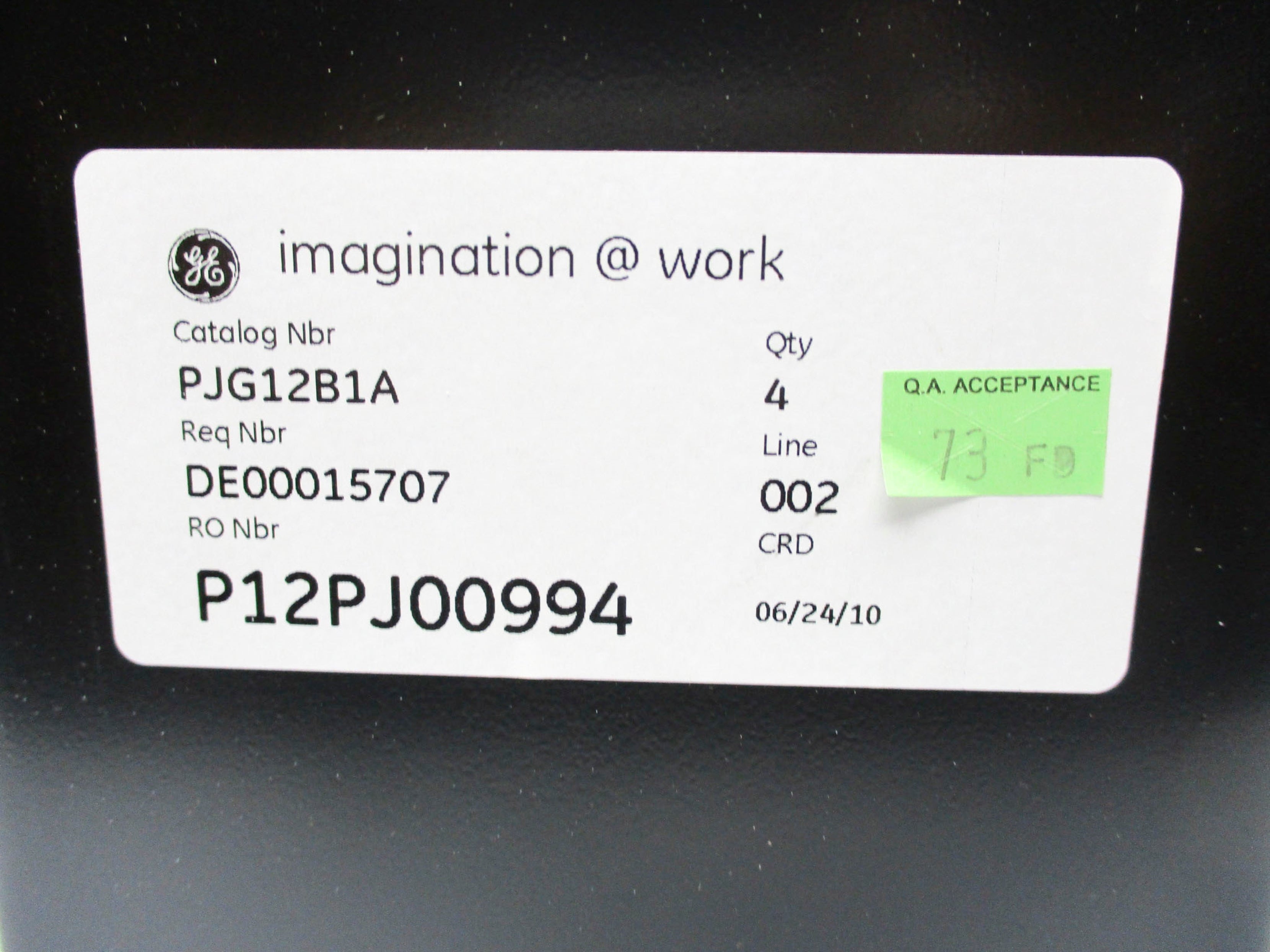 GENERAL ELECTRIC PJG12B1A NSMP