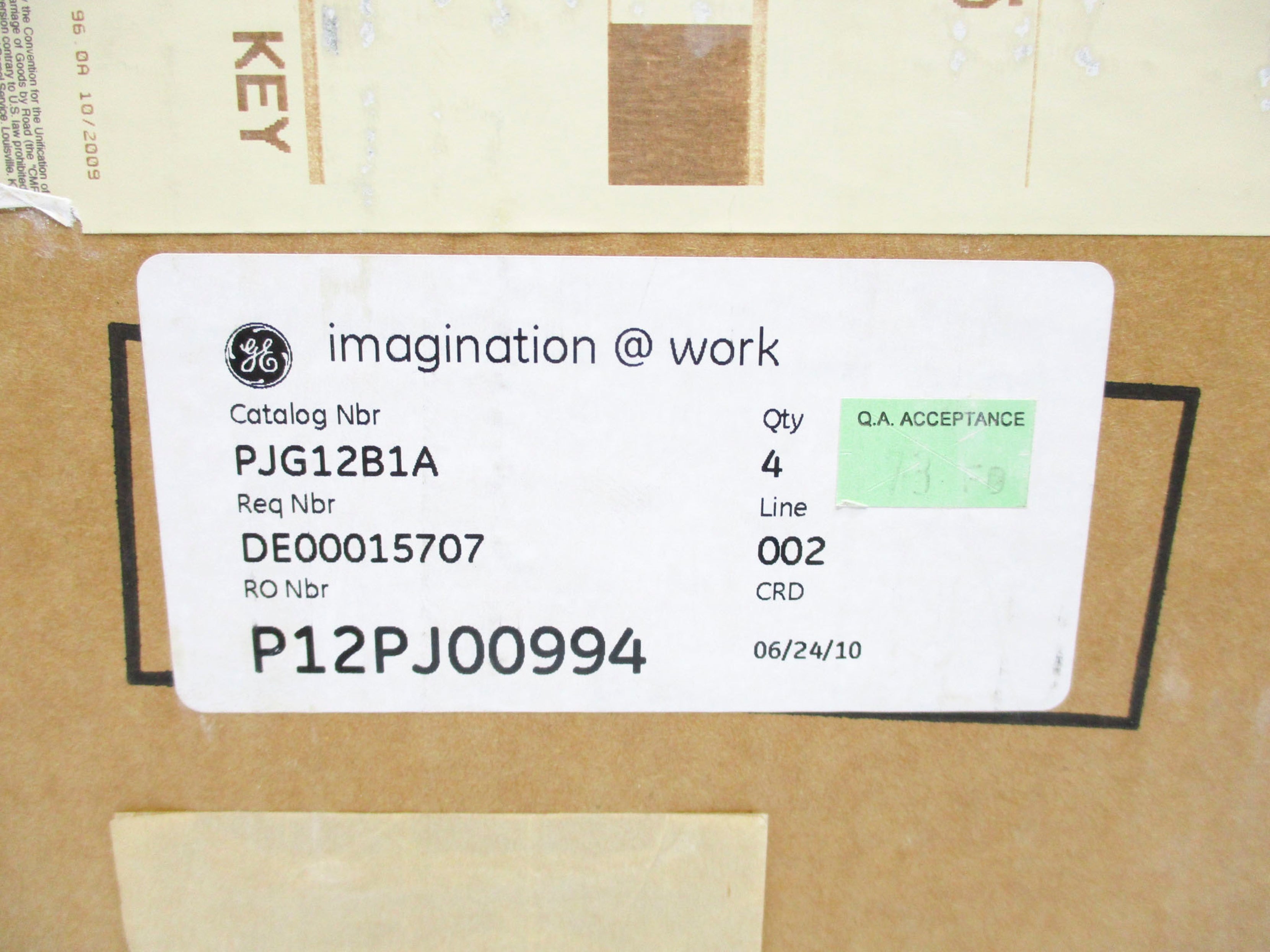 GENERAL ELECTRIC PJG12B1A NSMP