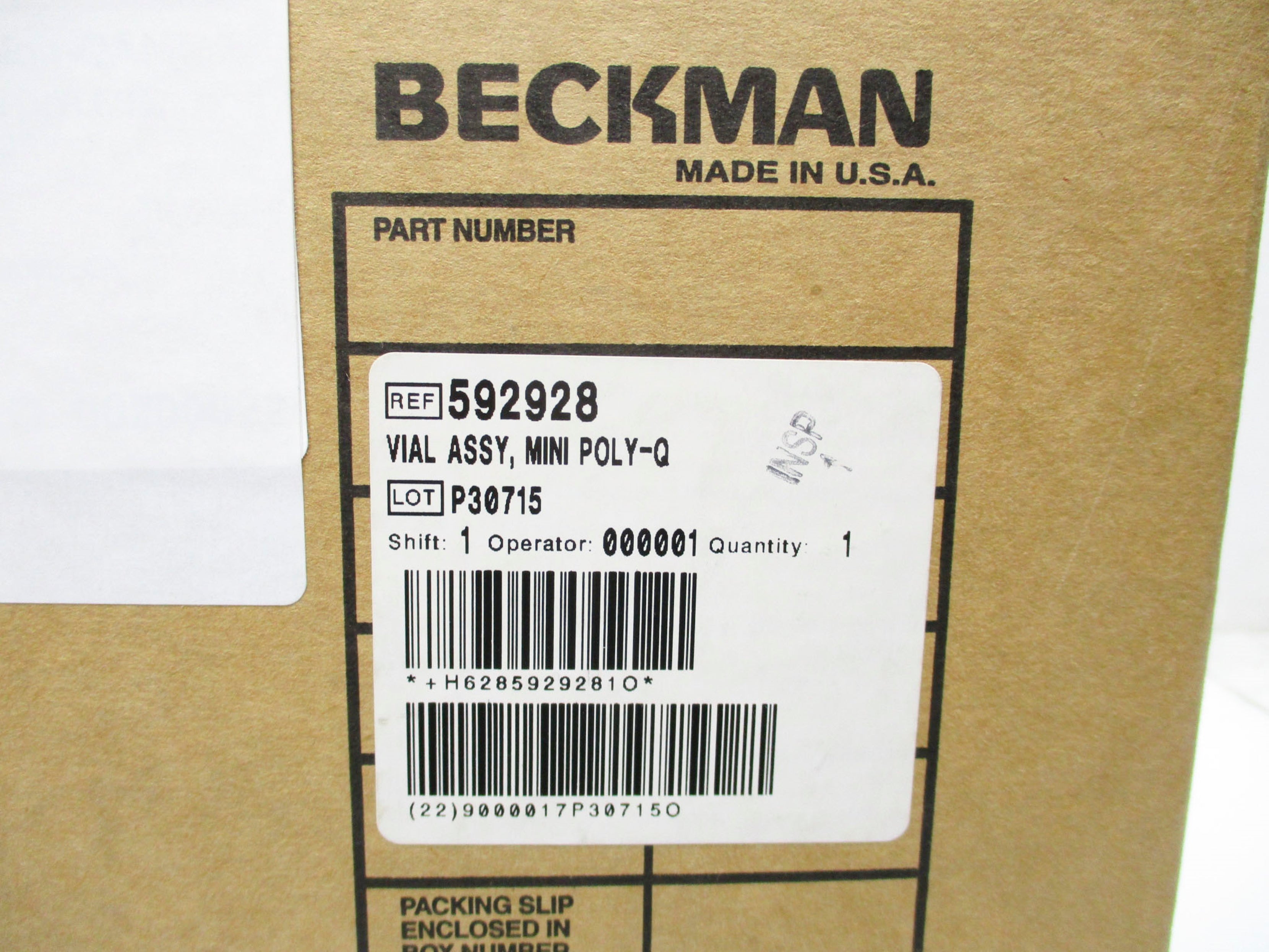 BECKMAN 592928 (PKG OF 2000) NSMP