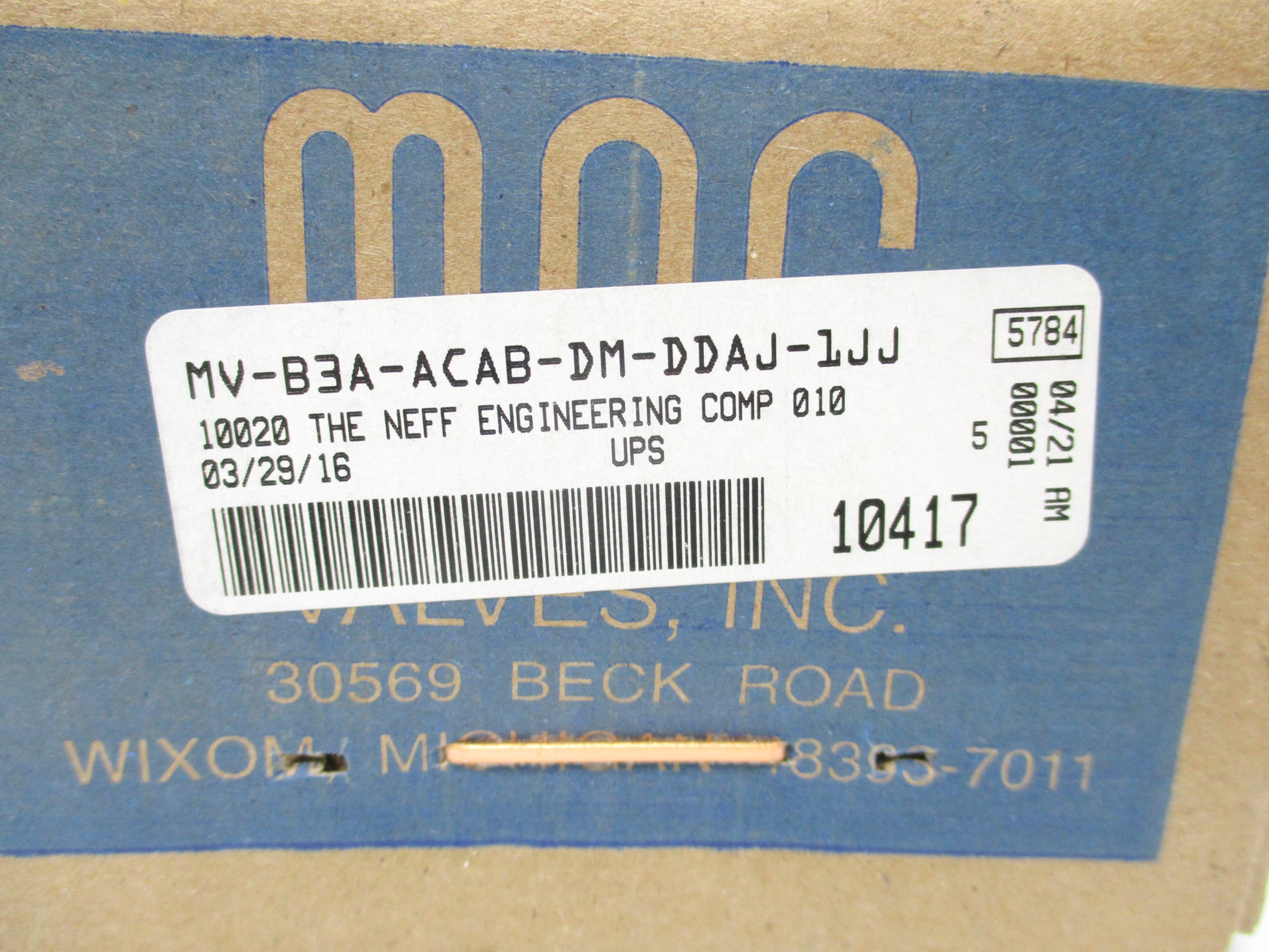 MAC MV-B3A-ACAB-DM-DDAJ-1JJ NSFS
