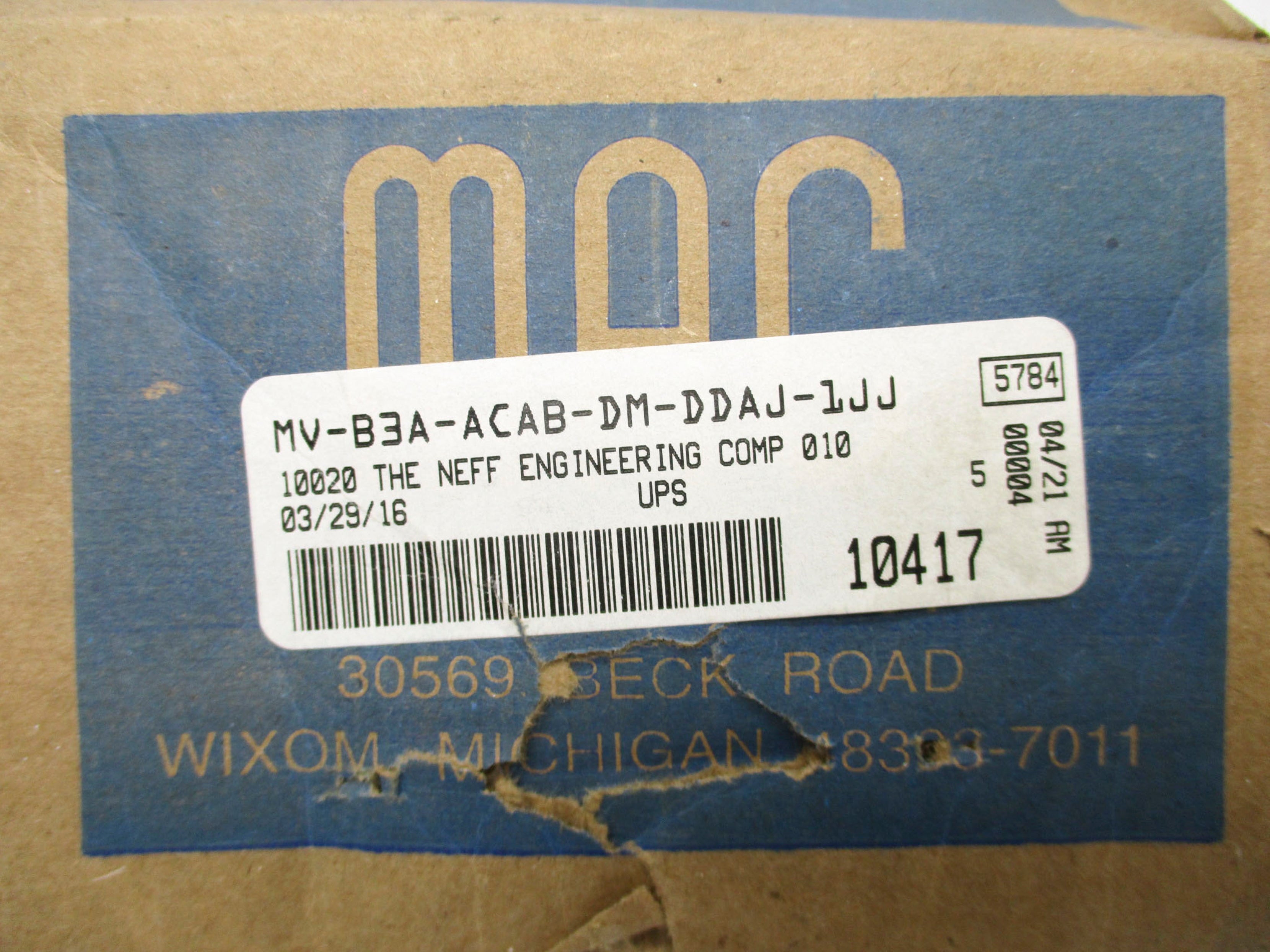 MAC MV-B3A-ACAB-DM-DDAJ-1JJ NSMP