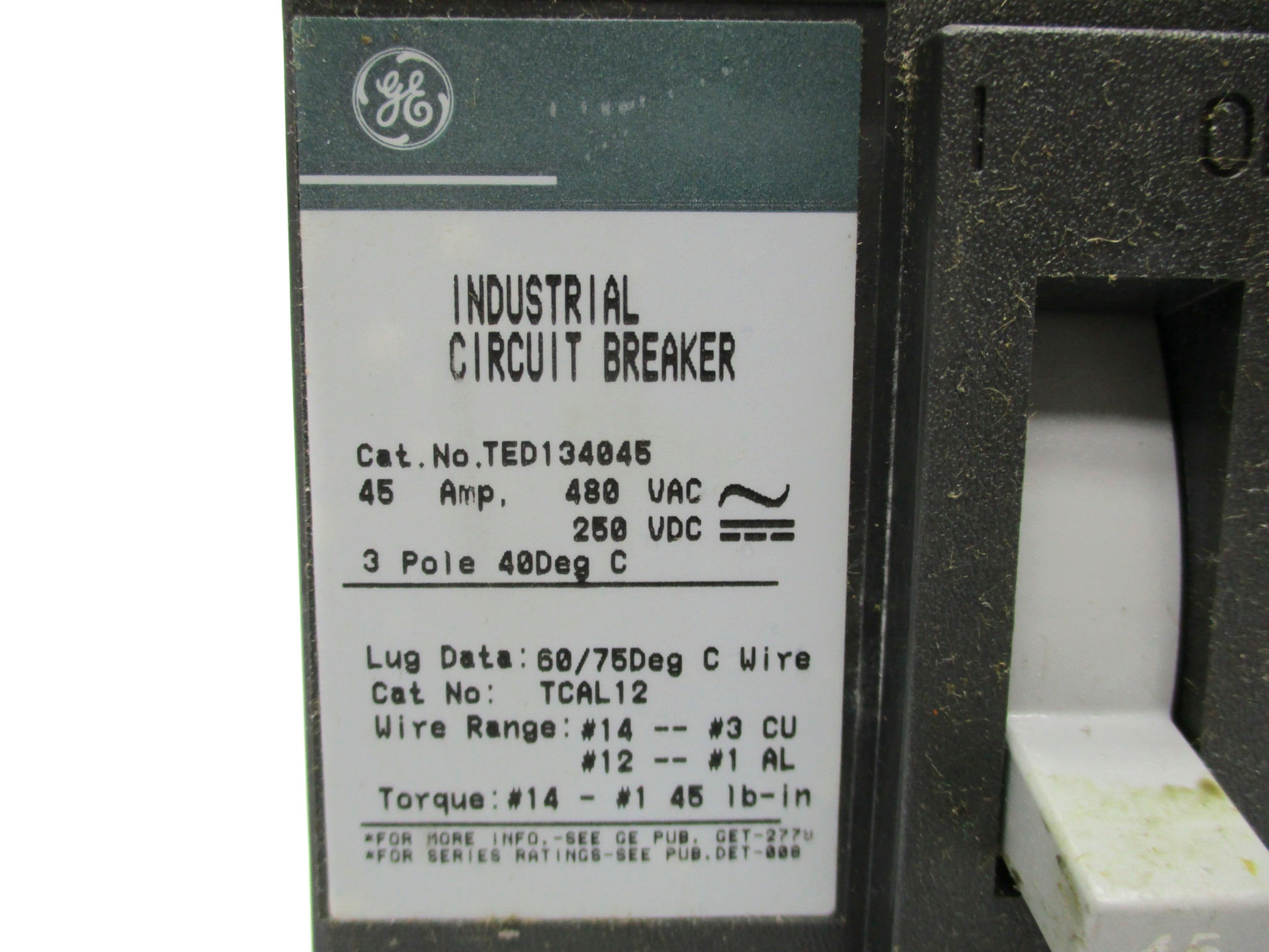 GENERAL ELECTRIC TED134045 NSMP