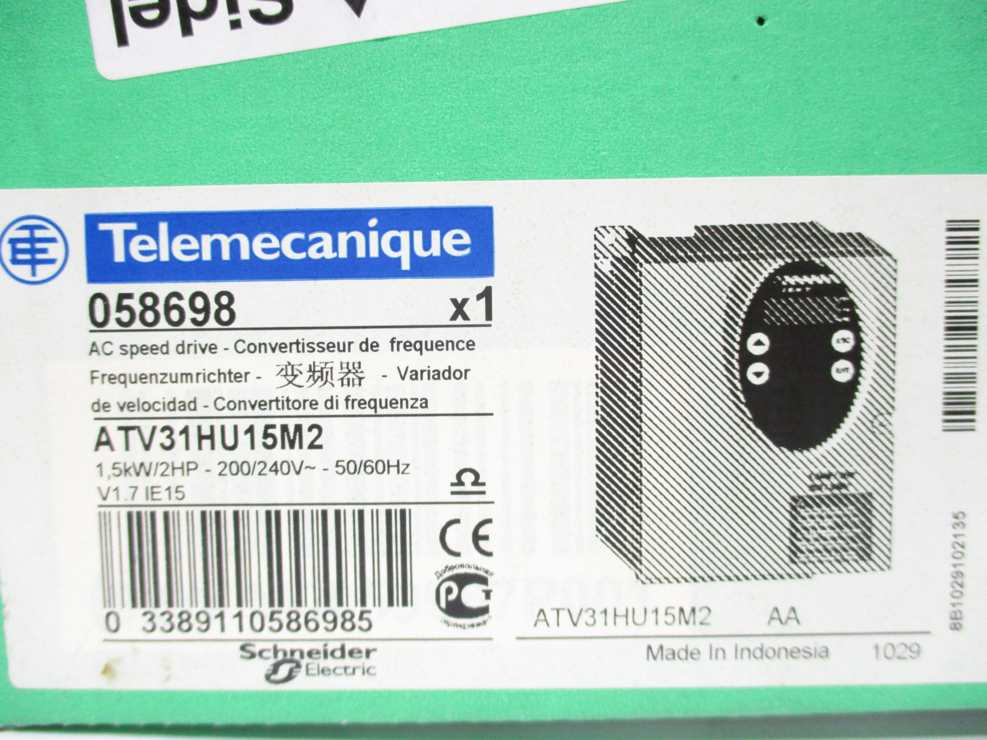 TELEMECANIQUE ATV31HU15M2 NSMP