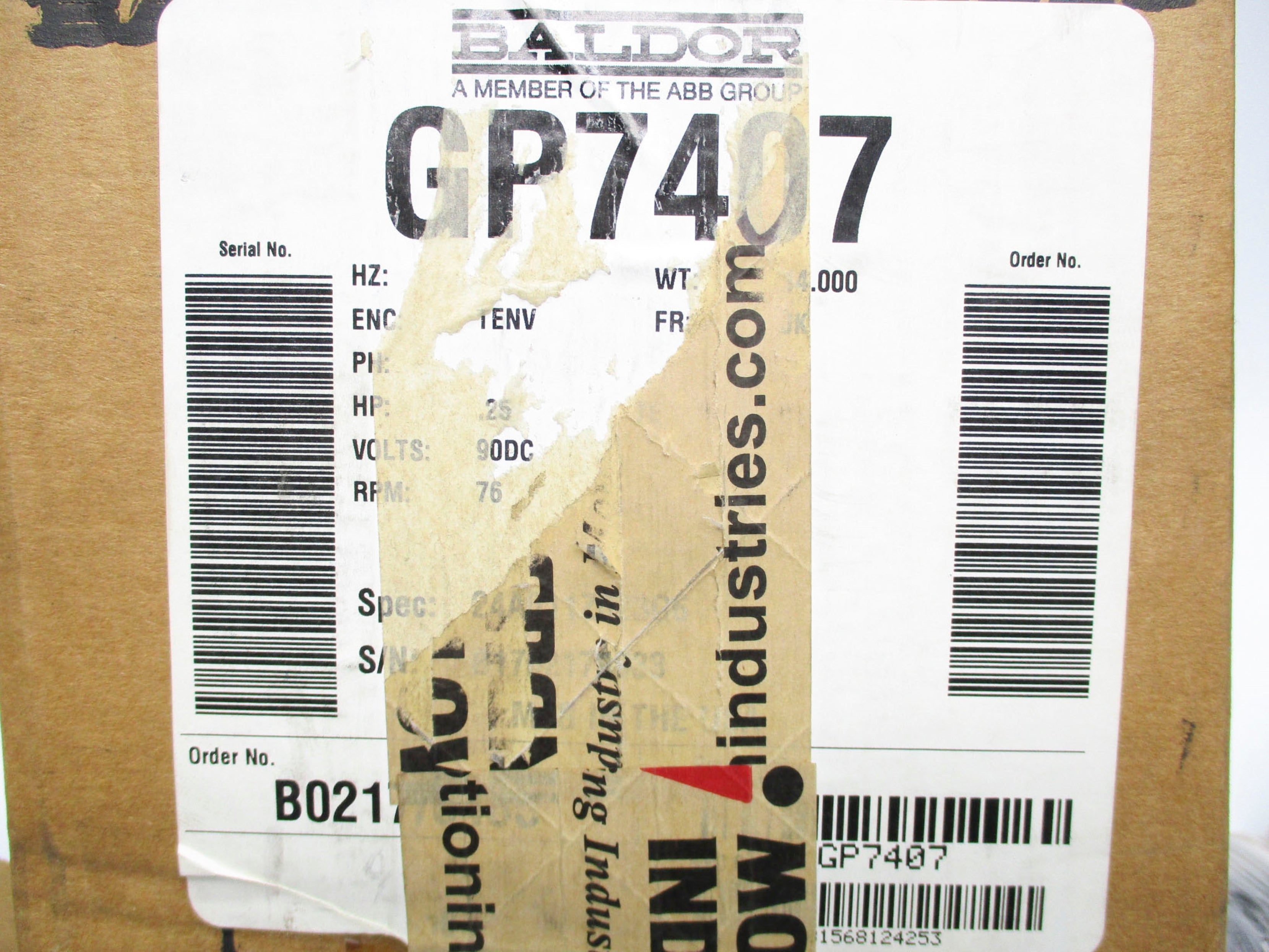 BALDOR GP7407 NSMP