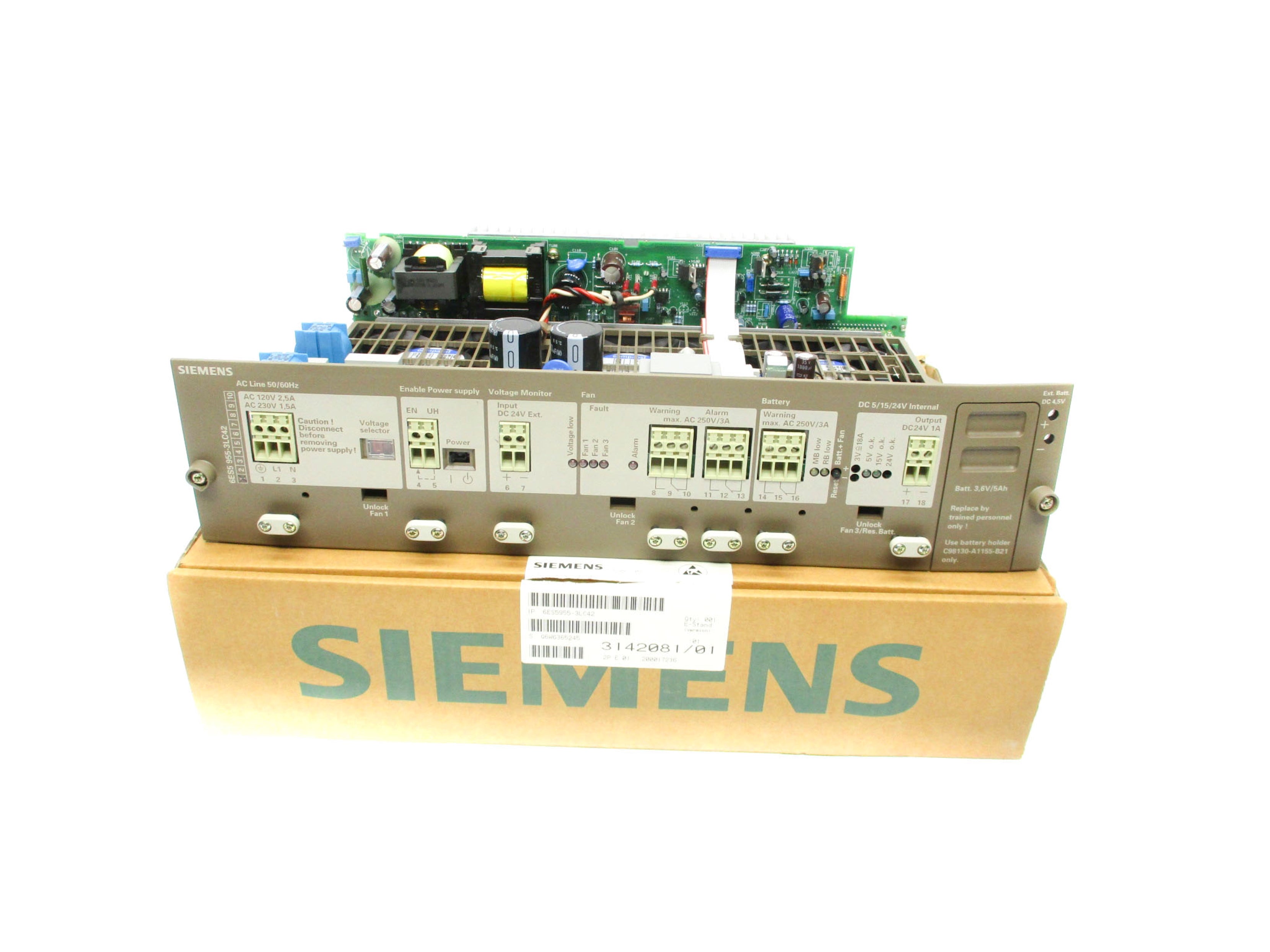 SIEMENS 6ES5955-3LC42 (AS PICTURED) NSMP
