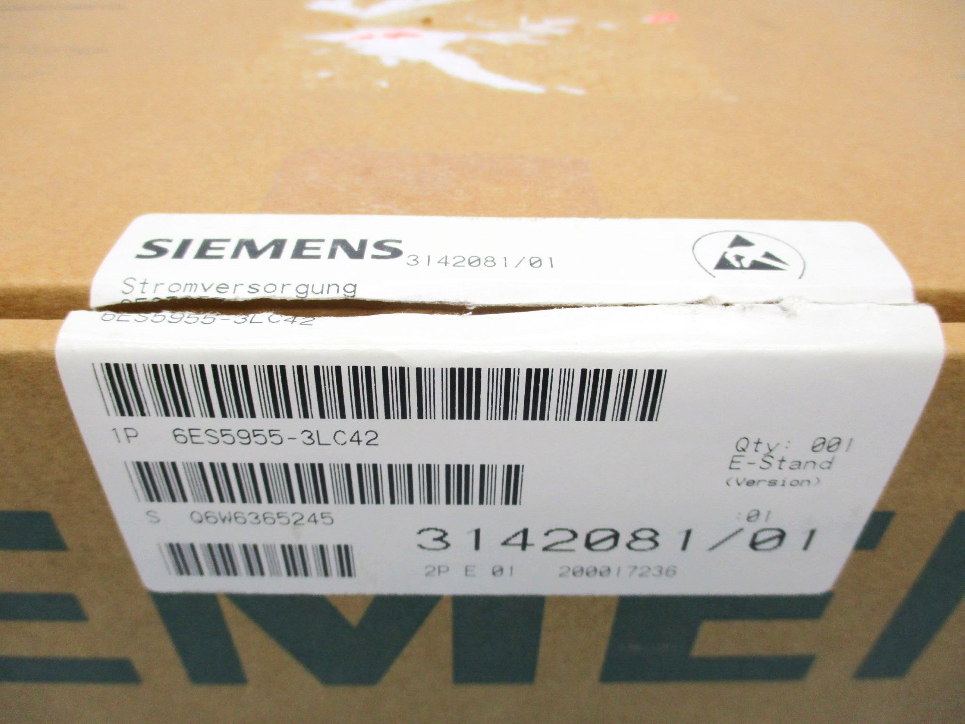 SIEMENS 6ES5955-3LC42 (AS PICTURED) NSMP