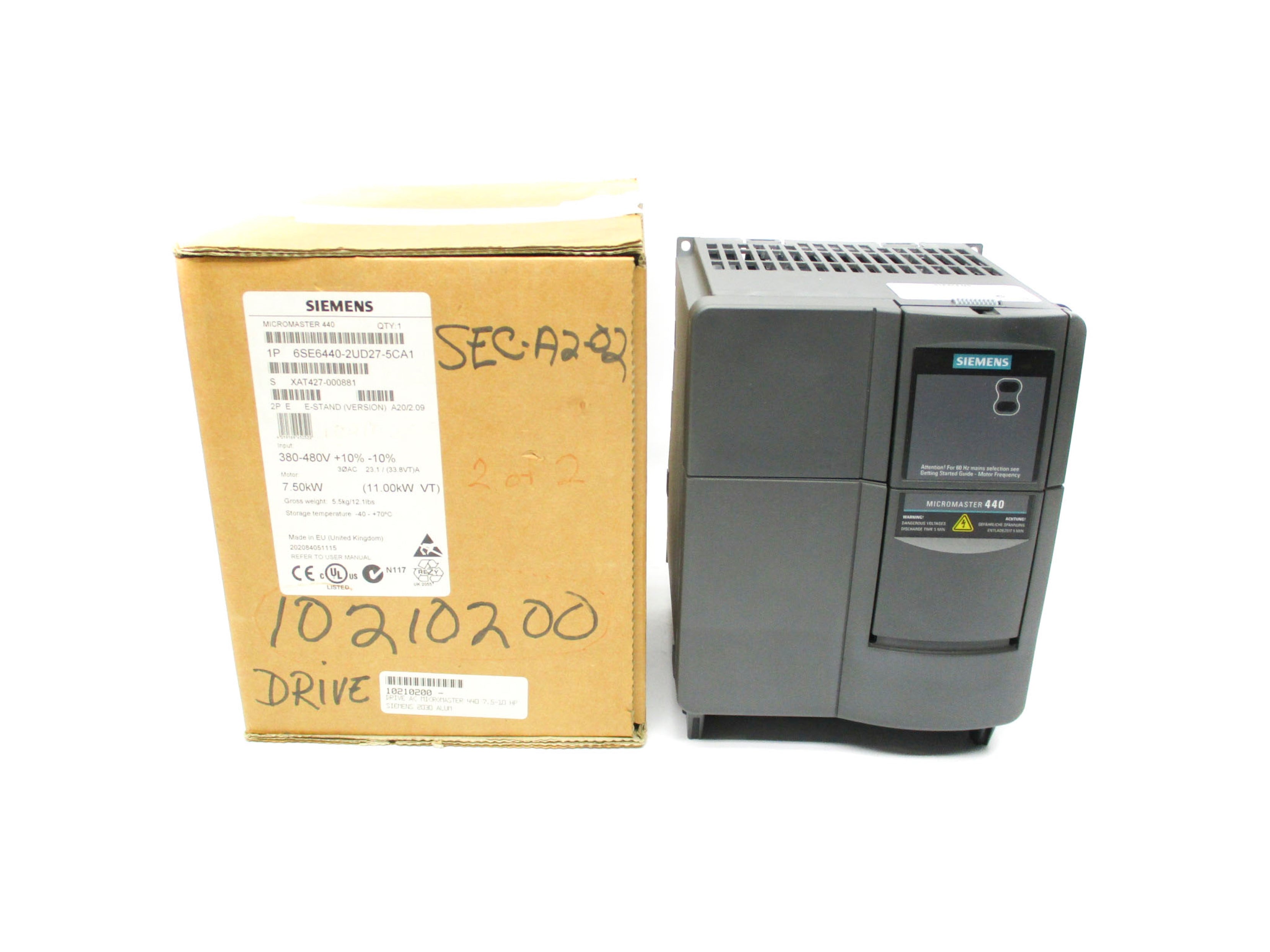 SIEMENS 6SE6440-2UD27-5CA1 NSMP