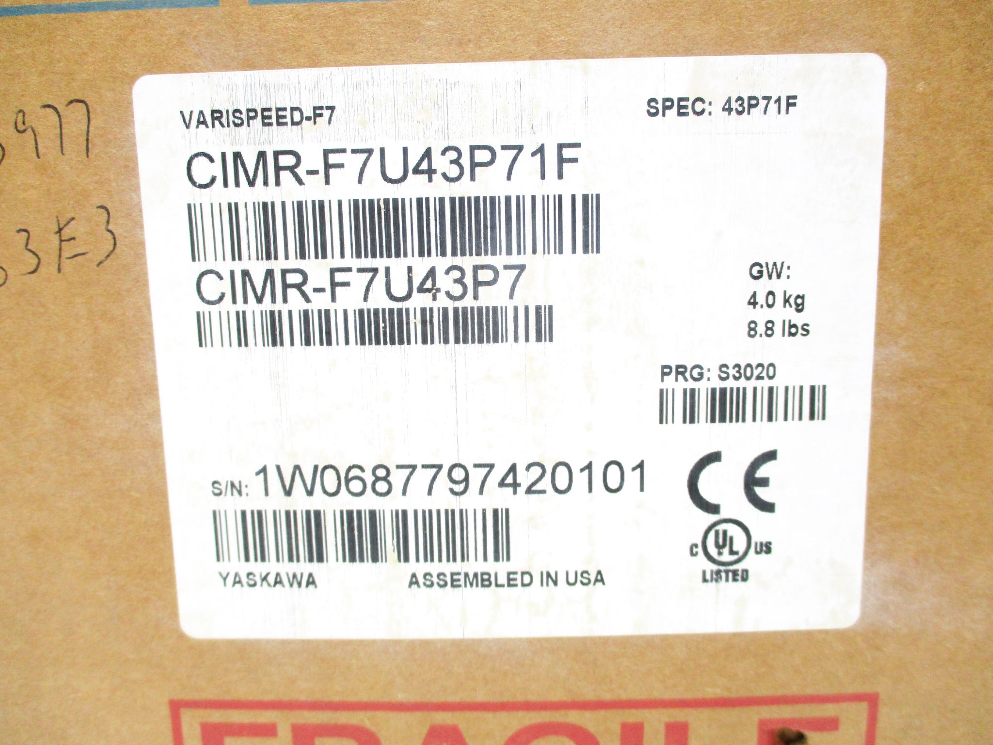 YASKAWA CIMR-F7U43P7 NSMP
