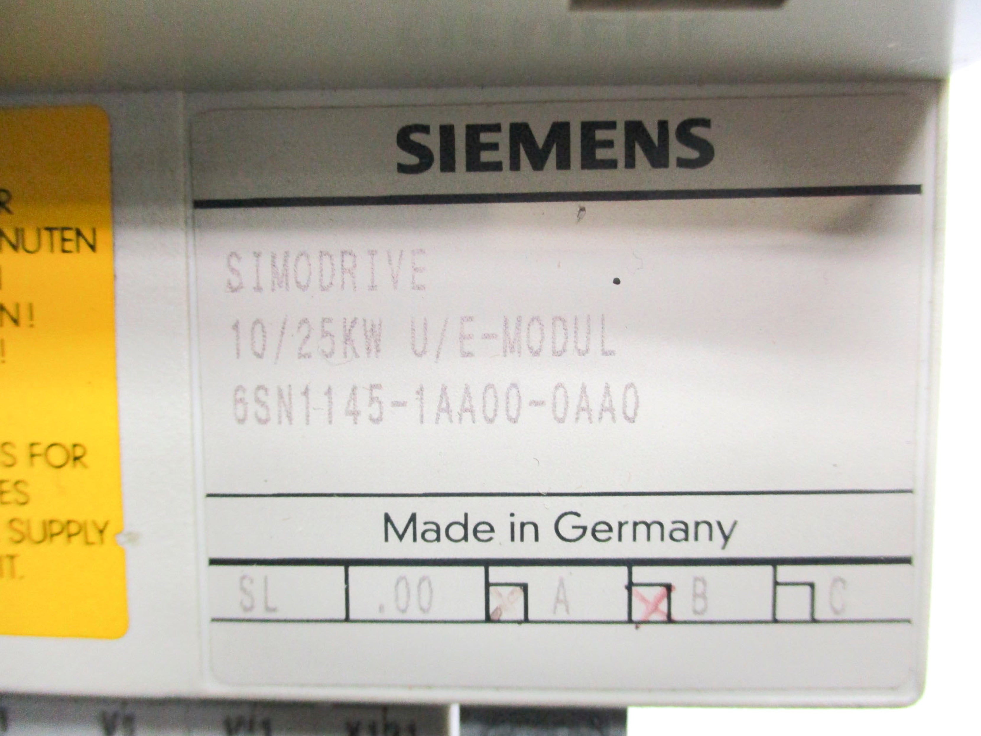 SIEMENS 6SN1145-1AA00-0AA0 REMAN