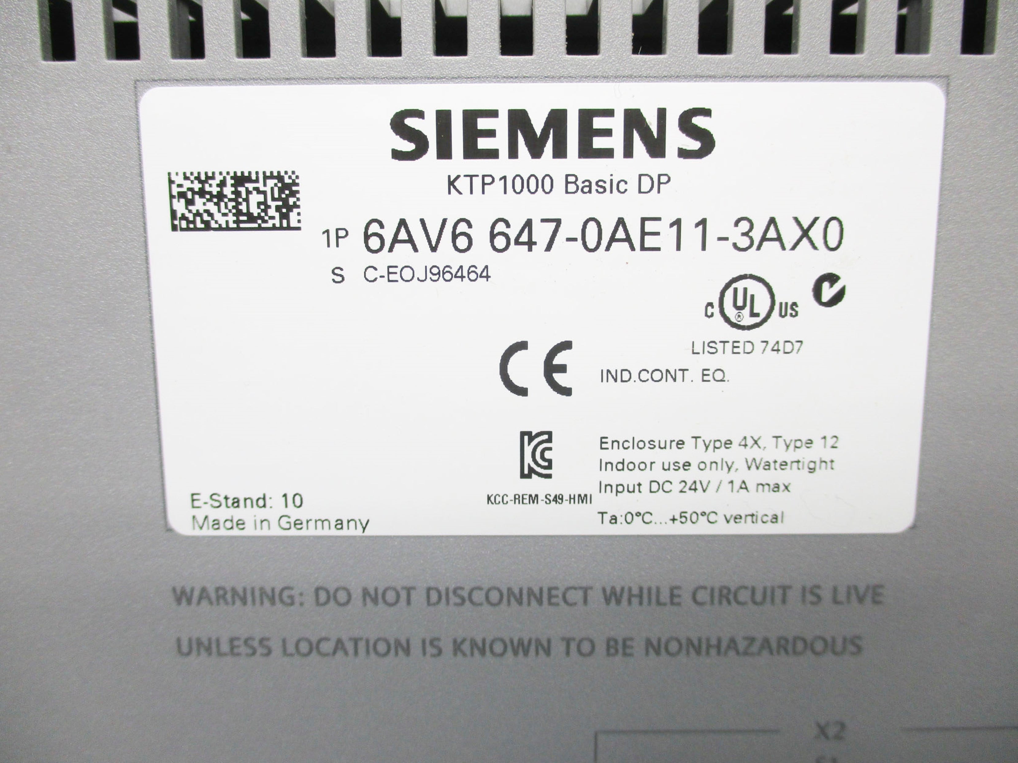 SIEMENS 6AV6647-0AE11-3AX0 NSNP