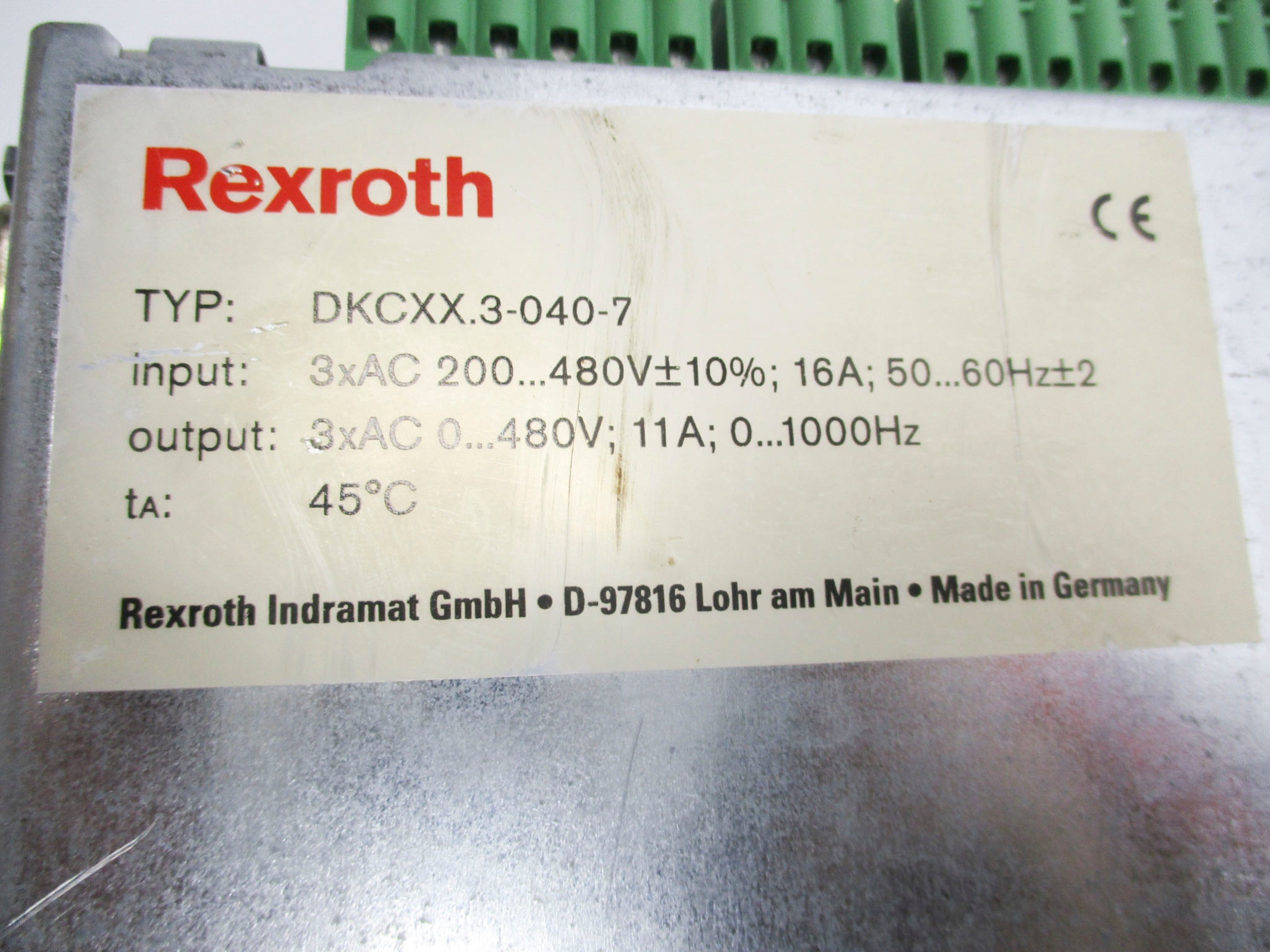REXROTH DKC03.3-040-7 R911279428 REMAN