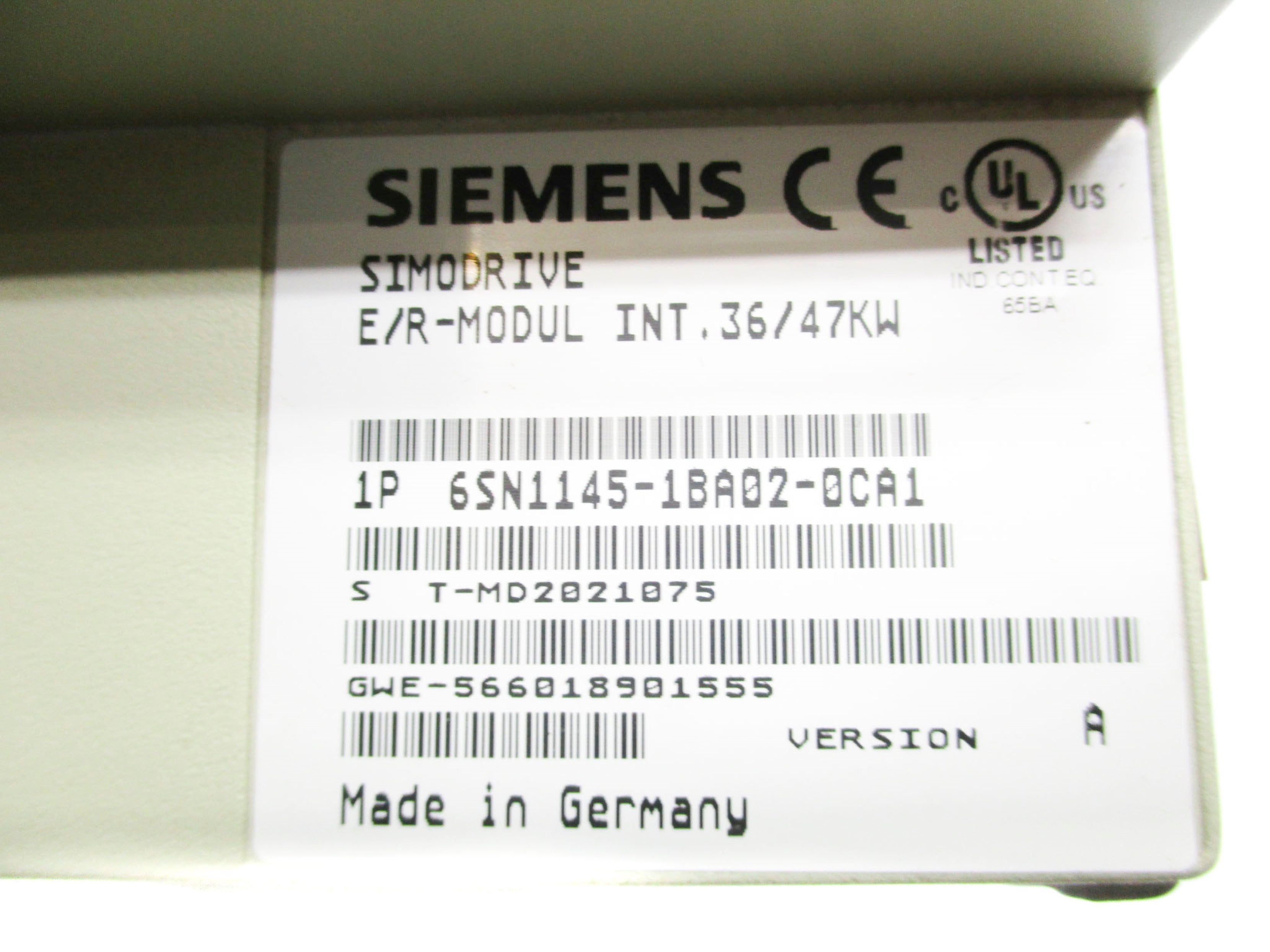 SIEMENS 6SN1145-1BA02-0CA1 UNMP