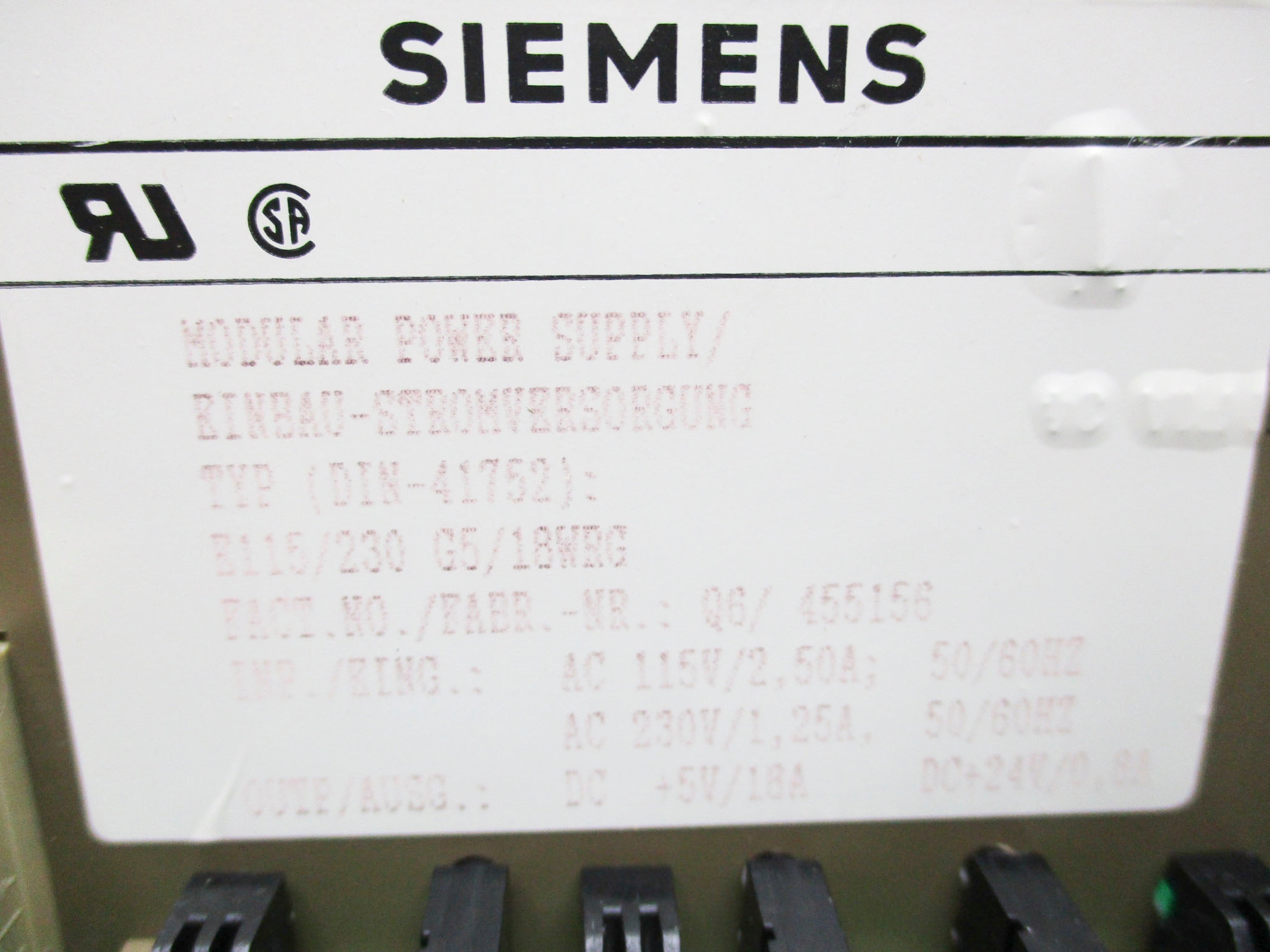 SEIMENS 6ES5955-3LC41 REMAN