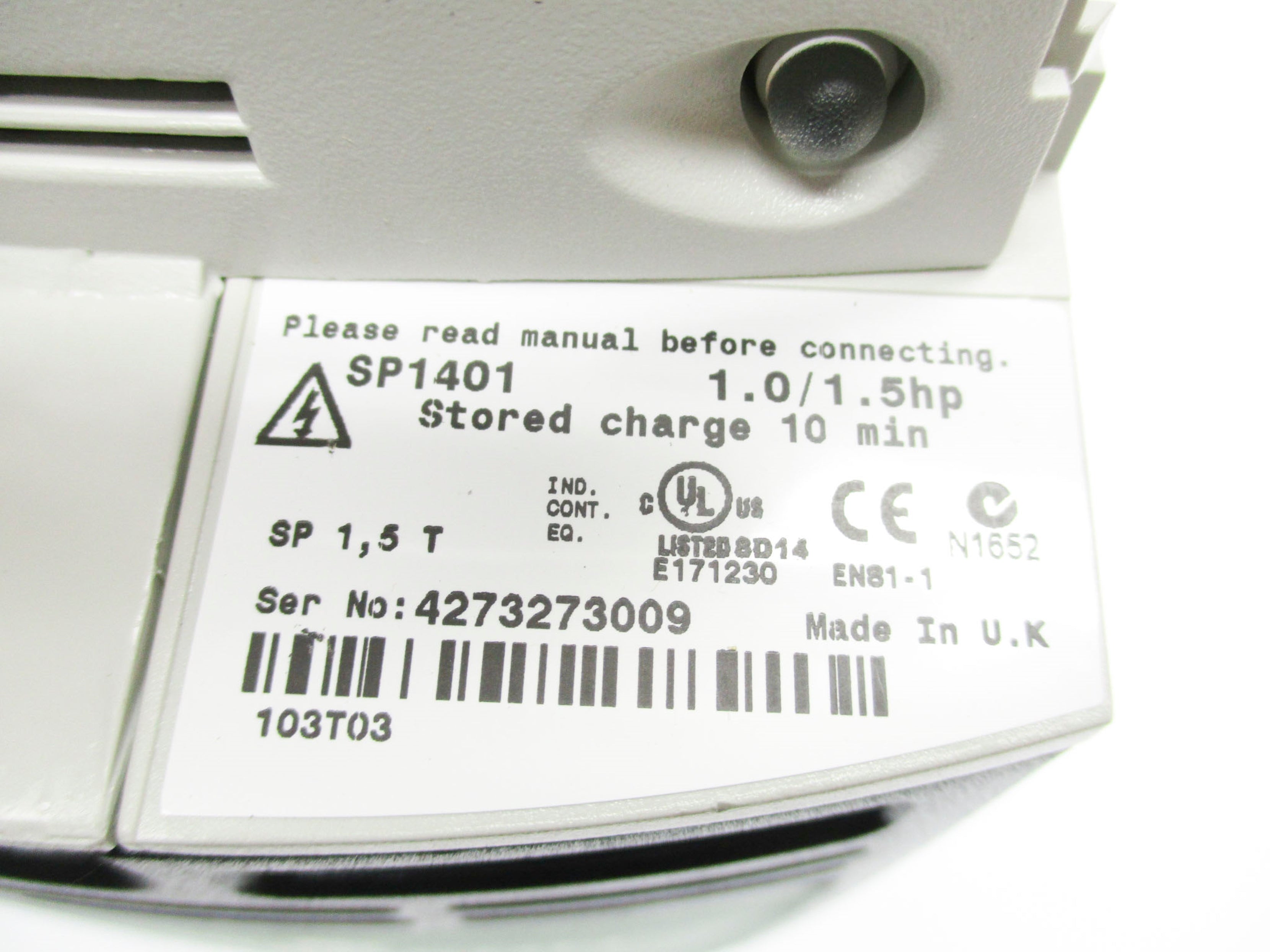 CONTROL TECHNIQUES SP1401 NSMP