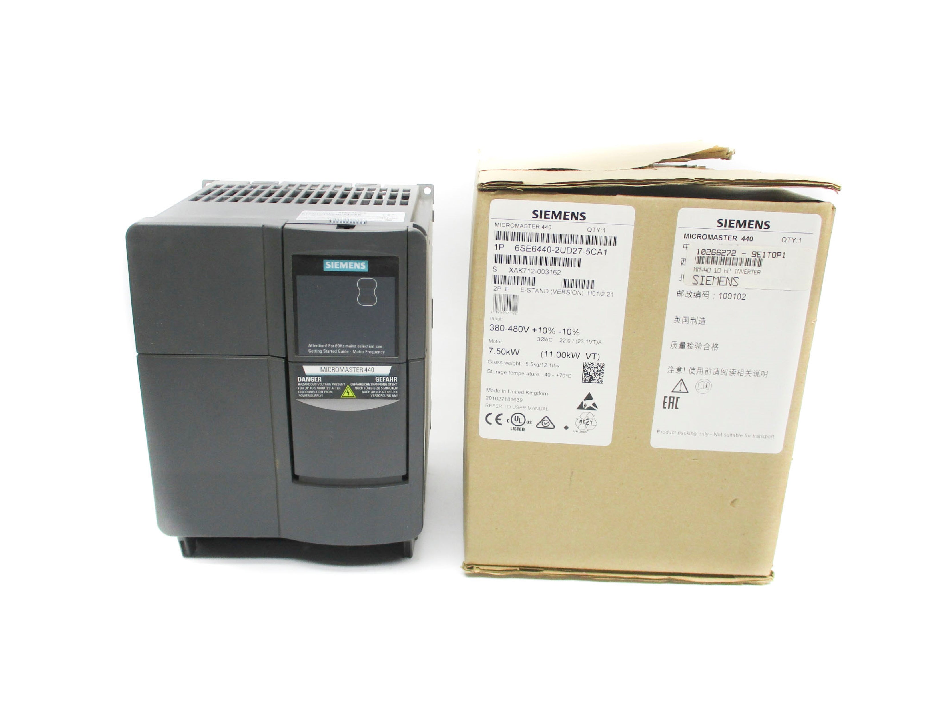 SIEMENS 6SE6440-2UD27-5CA1 NSMP