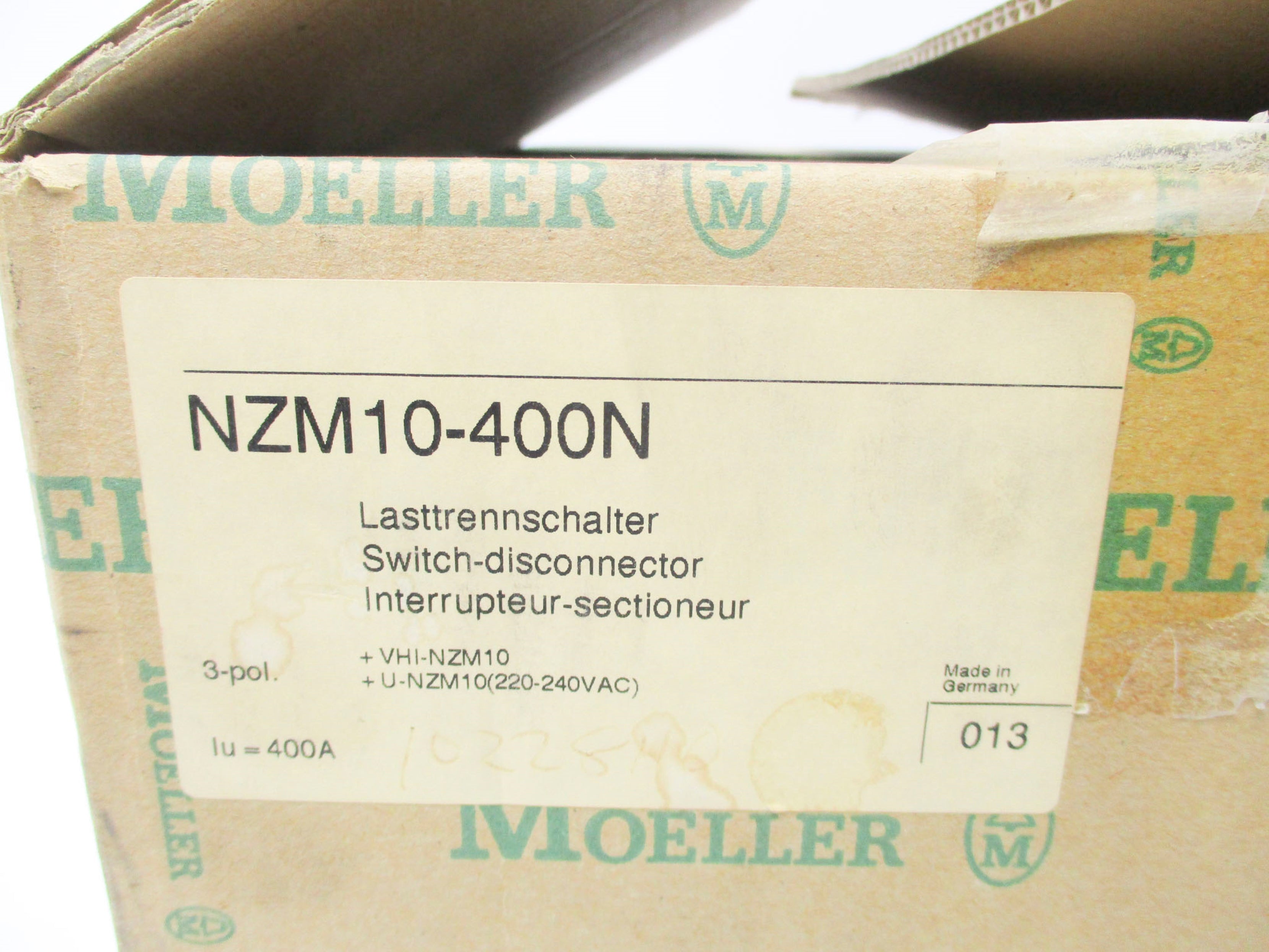 MOELLER NZM10-400N NSMP