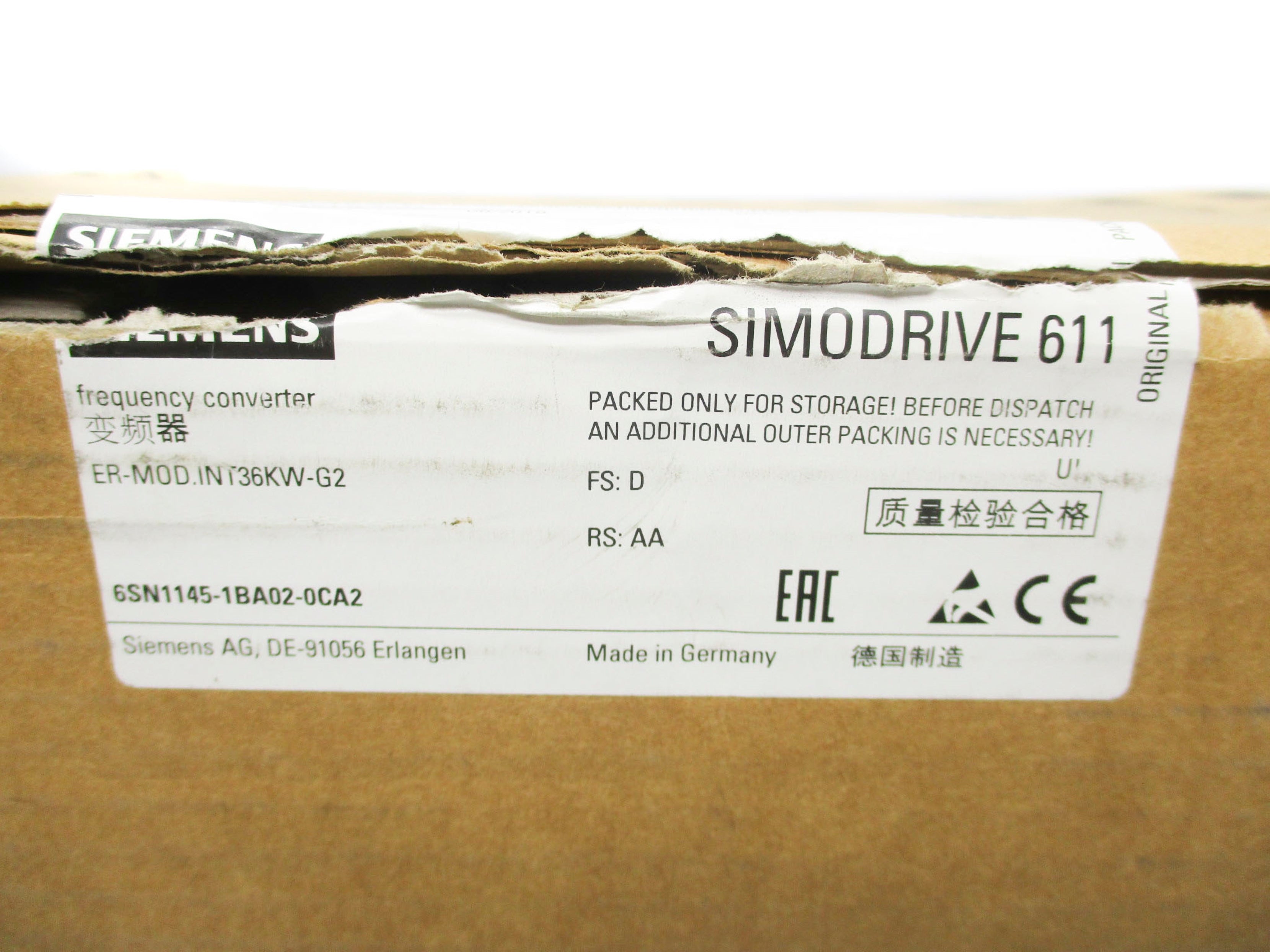 SIEMENS 6SN1145-1BA02-0CA2 NSMP