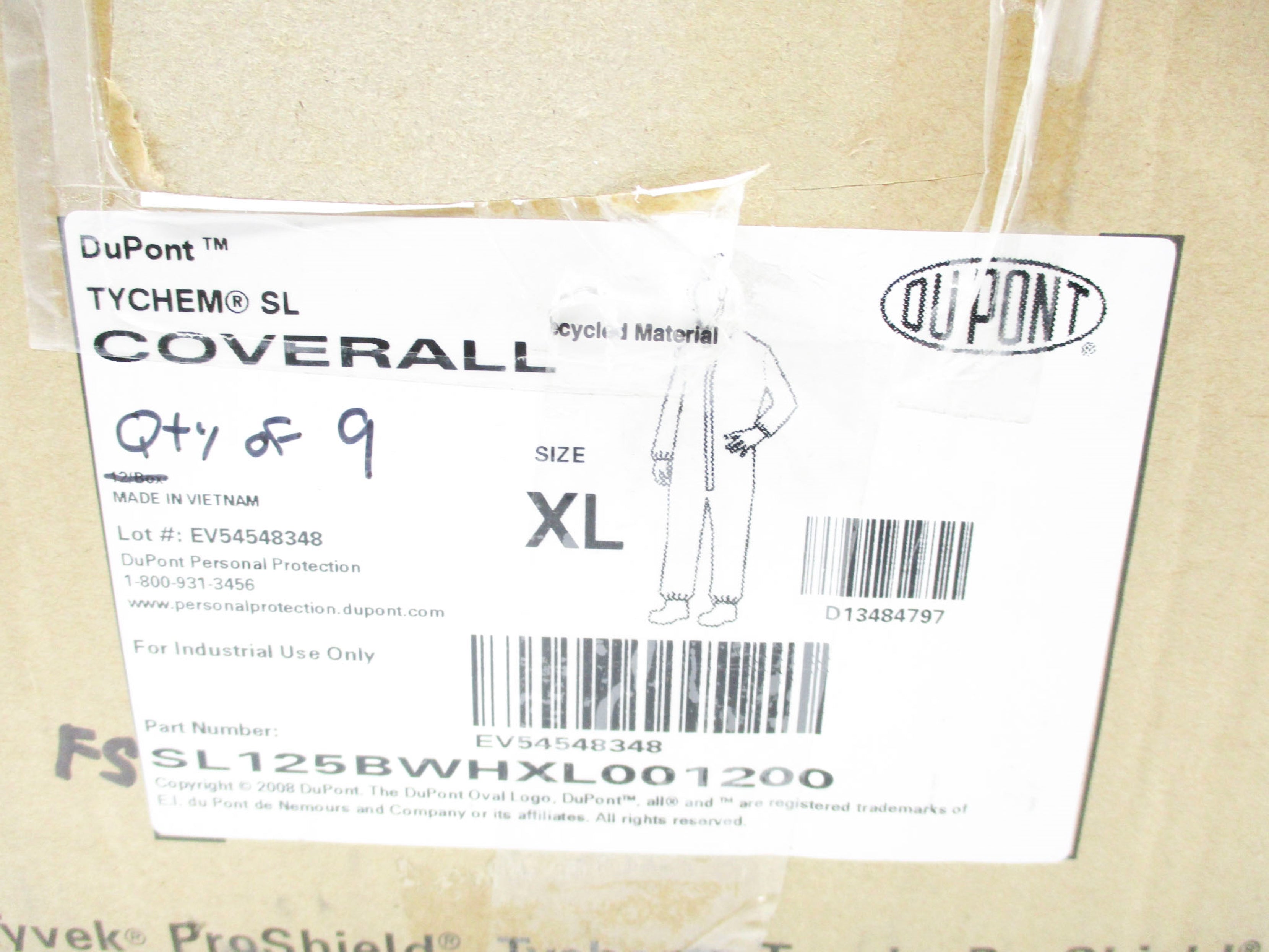DUPONT SL125BWHXL001200 NSNP