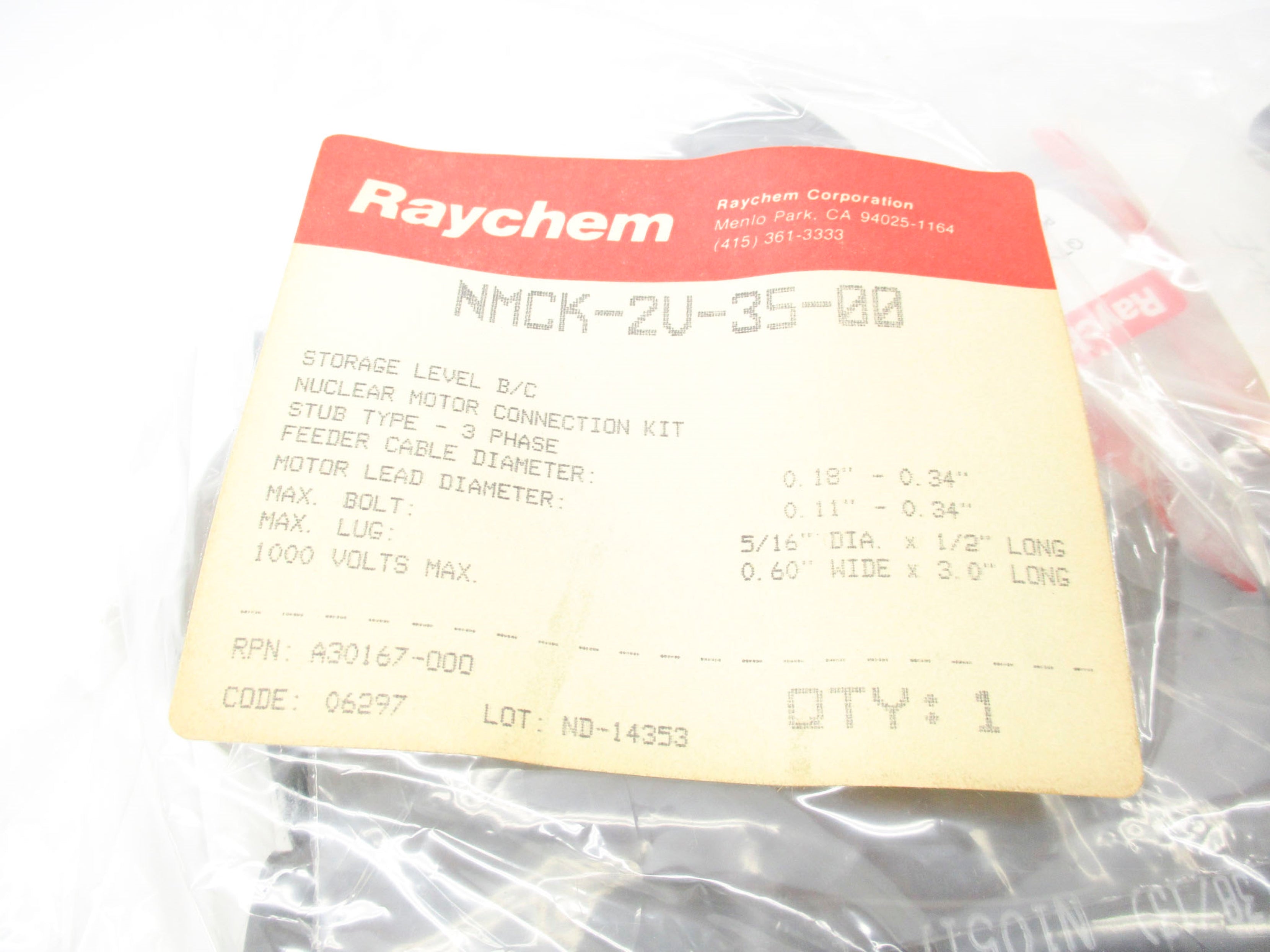 RAYCHEM NMCK-2V-35-00 NSMP