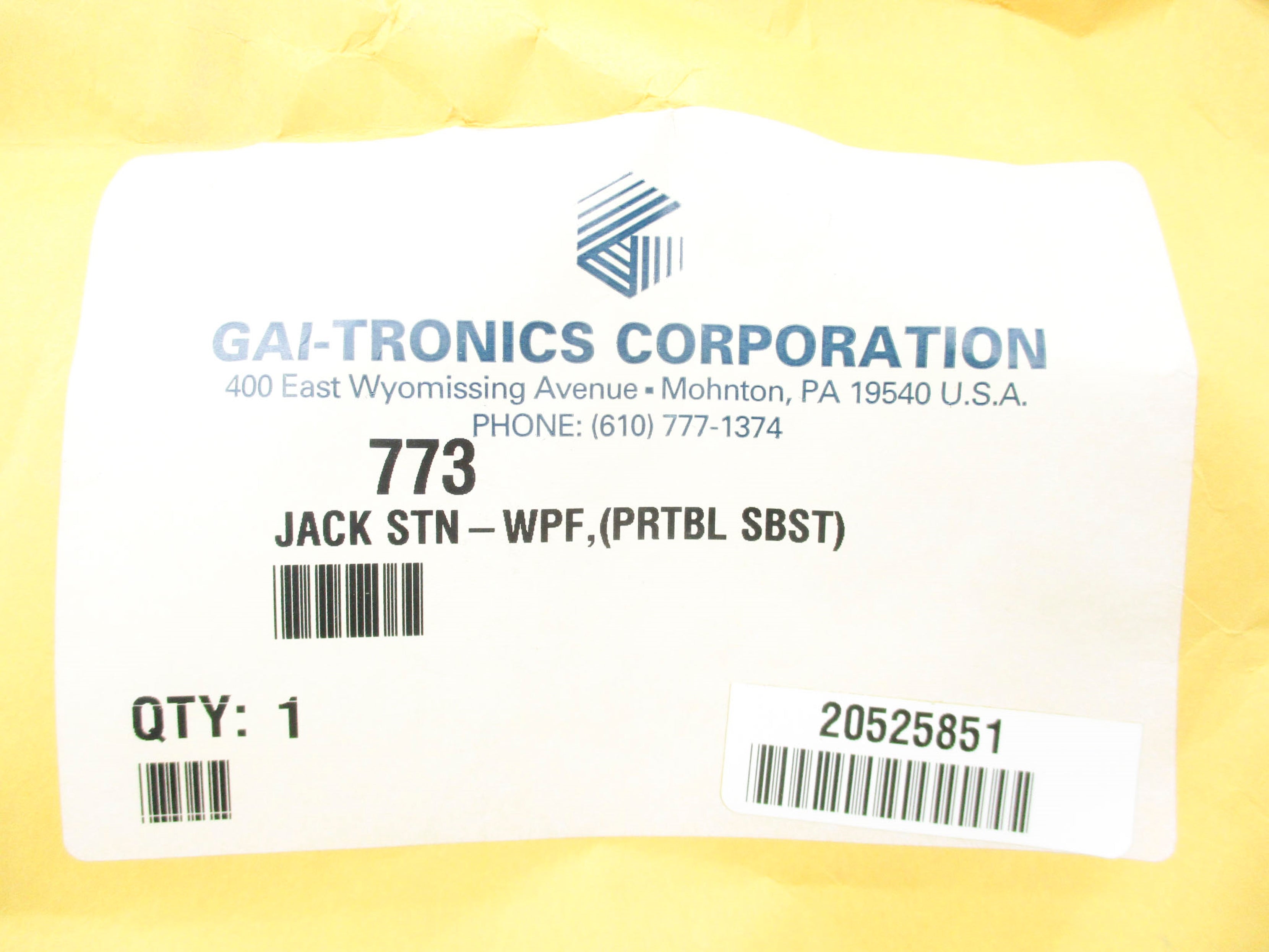 GAI-TRONICS 773 NSNP